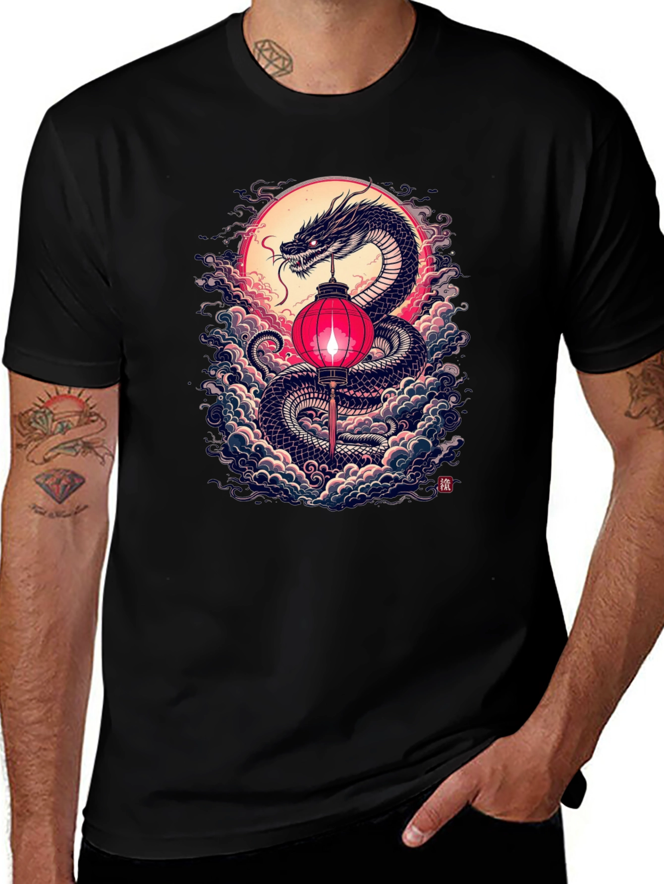 Variant 16 of Dragon Lantern Graphic Tee