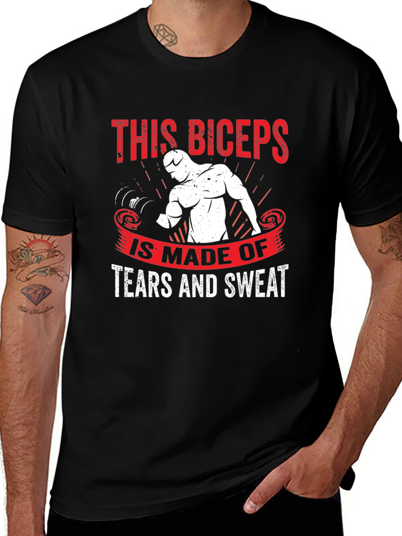 Variant 30 of Biceps Made of Tears & Sweat T-Shirt
