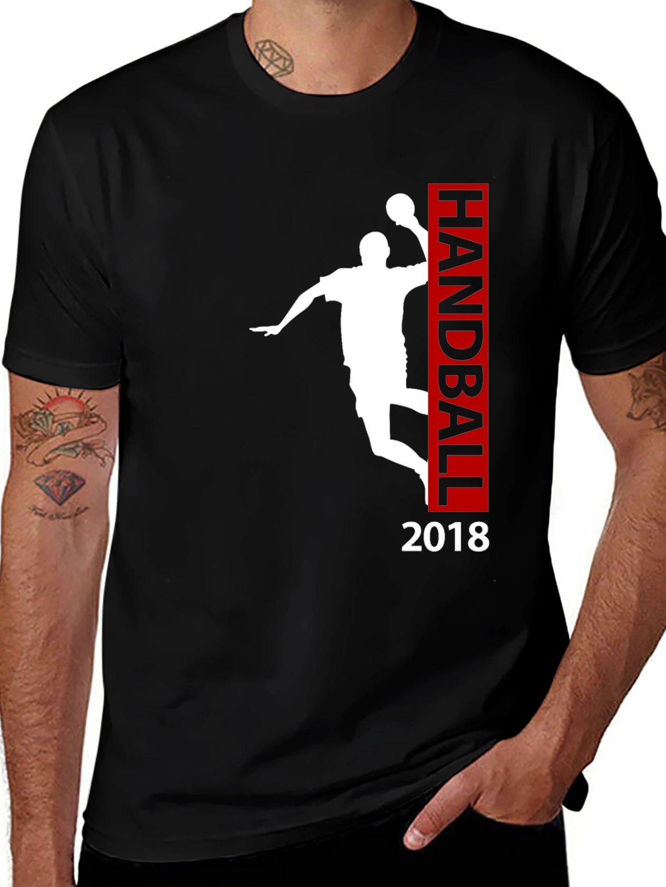 Variant 25 of Handball 2018 T-Shirt Black