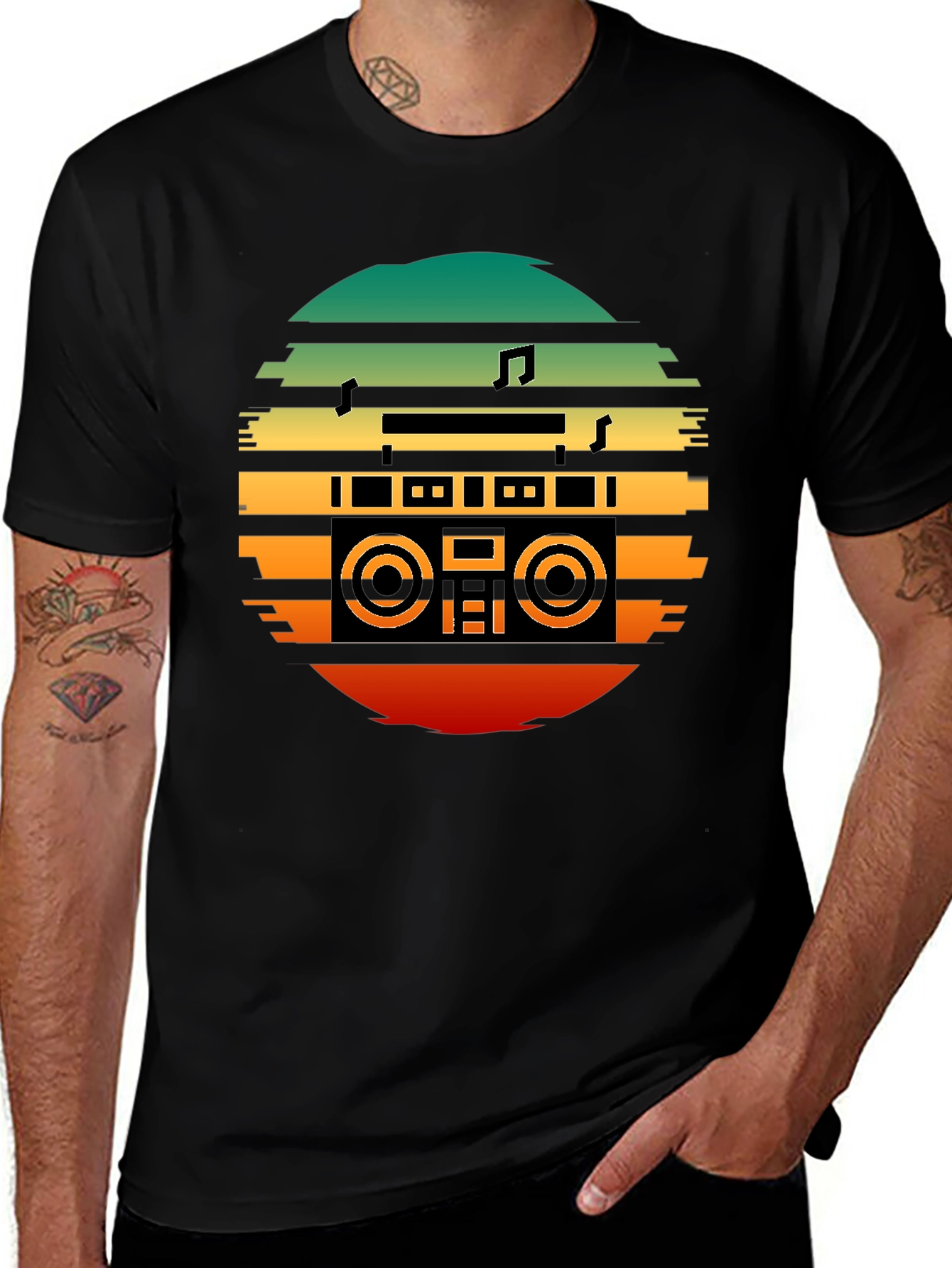 Variant 29 of Retro Boombox T-Shirt - Vintage Music Style Tee