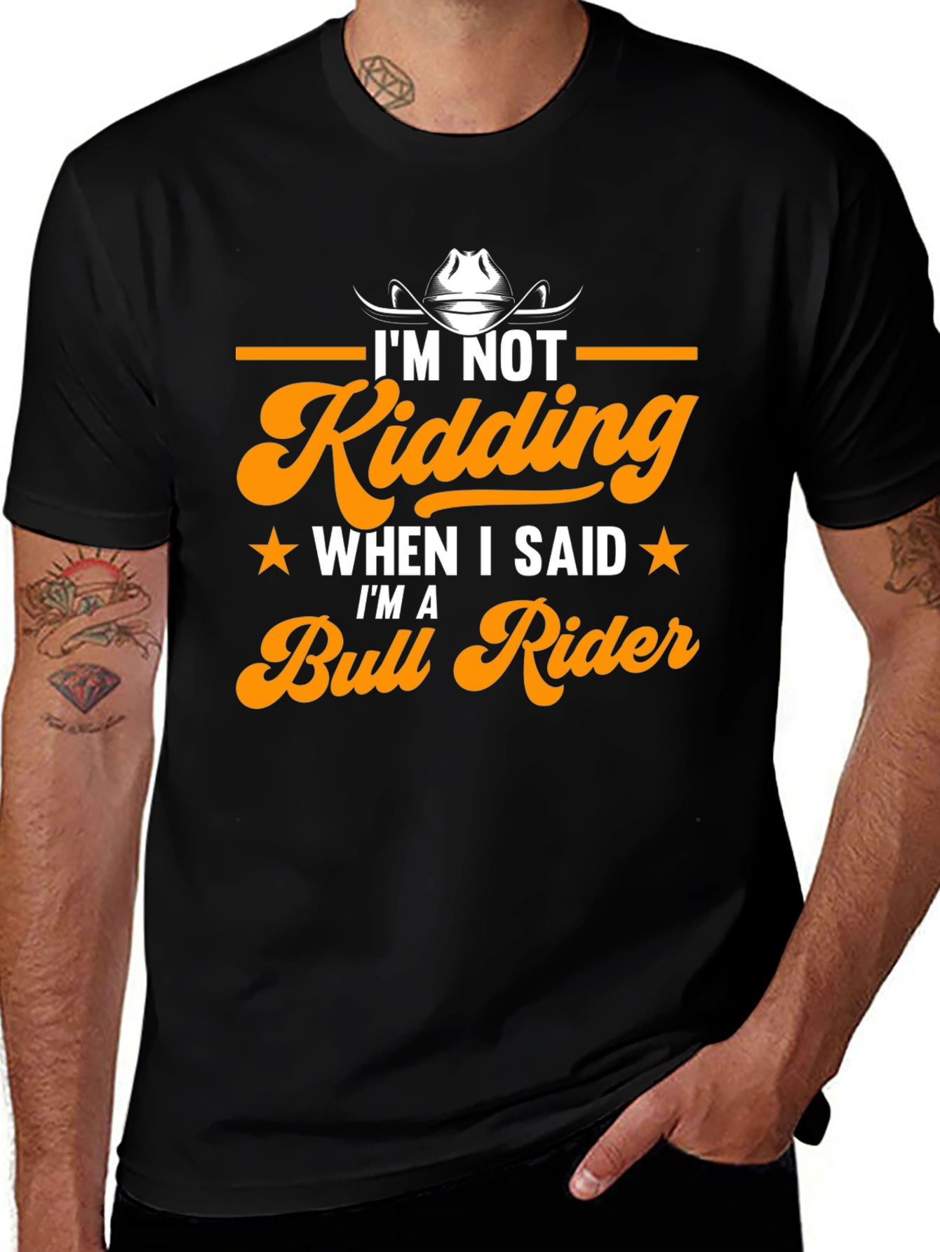 Bull Rider T-Shirt - Novelty Graphic Tee for Cowboy Fans