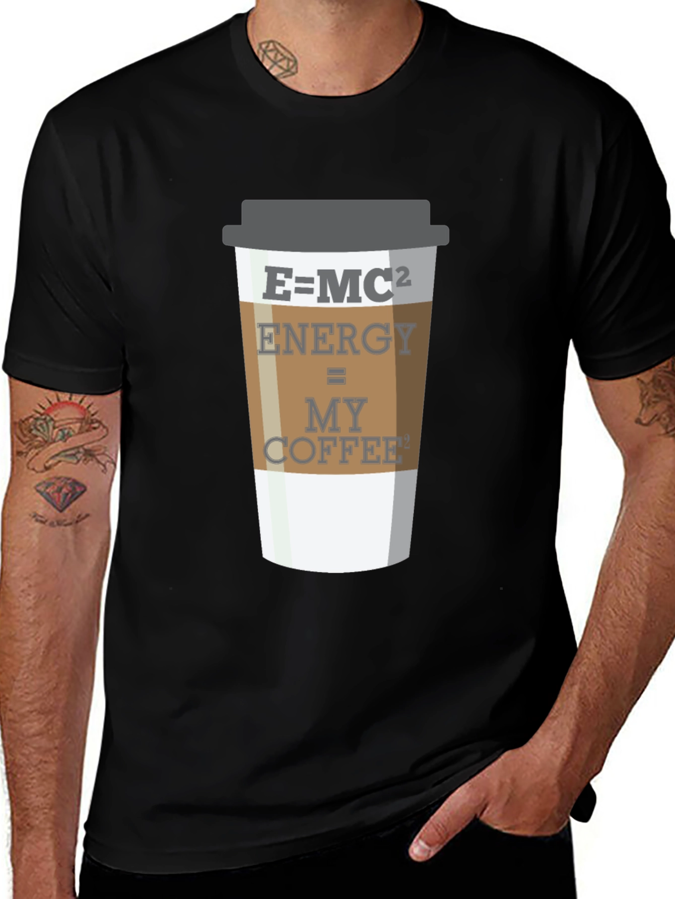 Variant 23 of Energy = My Coffee T-Shirt - Science Lover