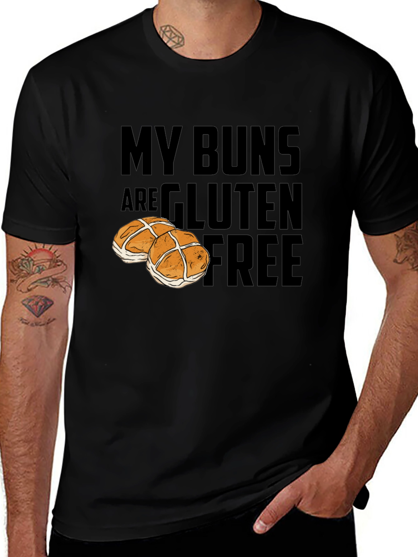 Variant 28 of My Buns Are Gluten Free T-Shirt