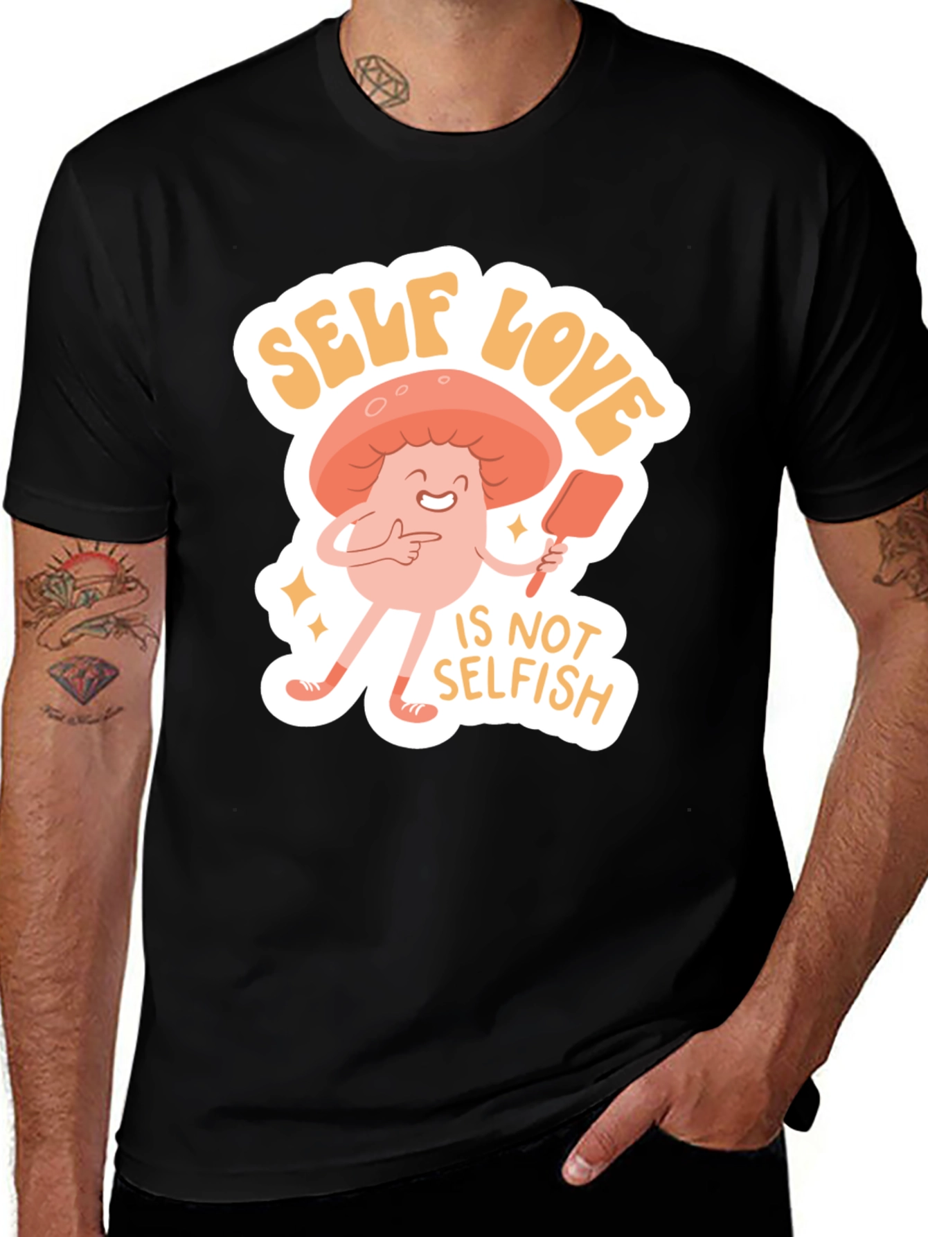 Variant 10 of Self Love Mushroom Graphic T-Shirt