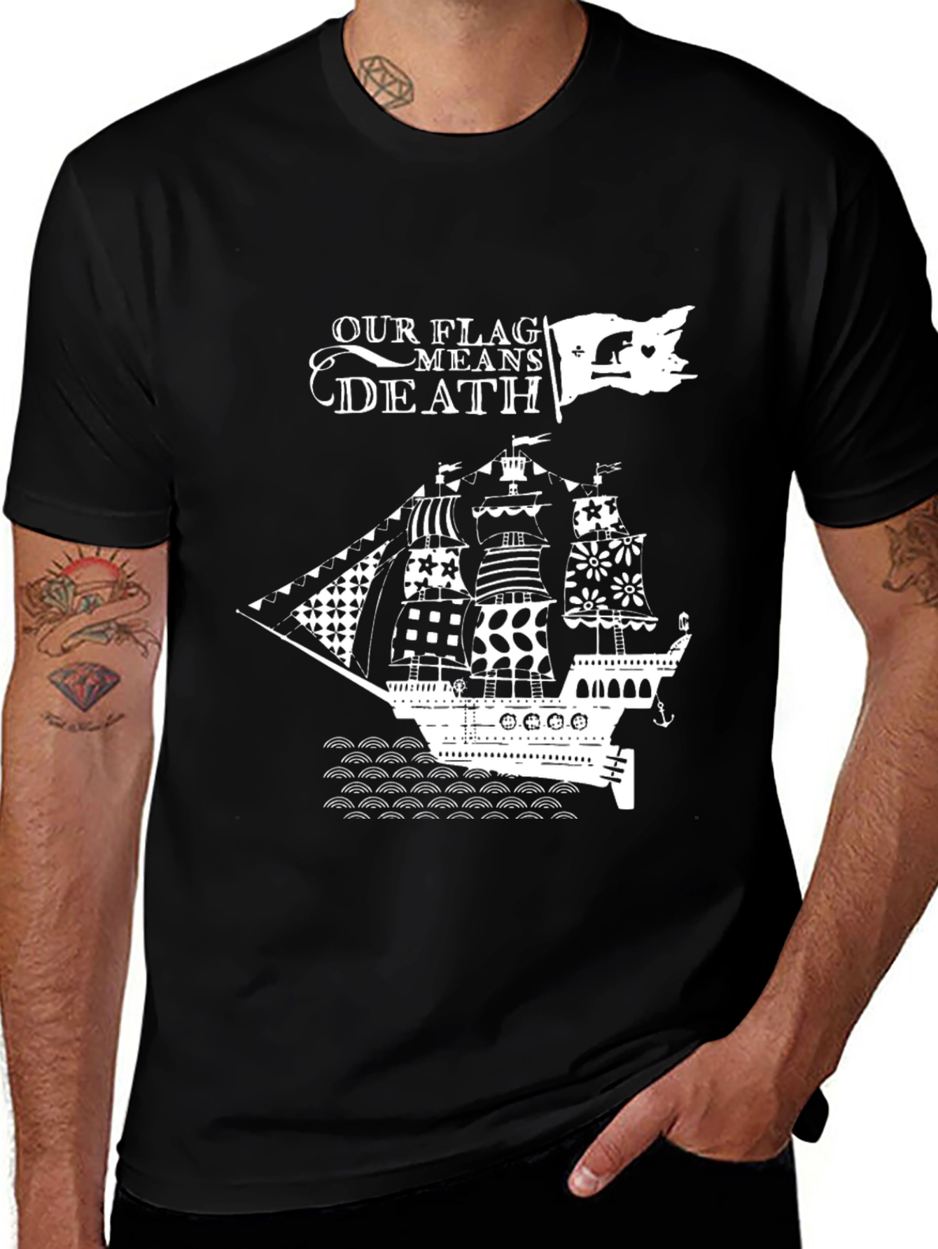 Our Flag Means Death Black Graphic Tee