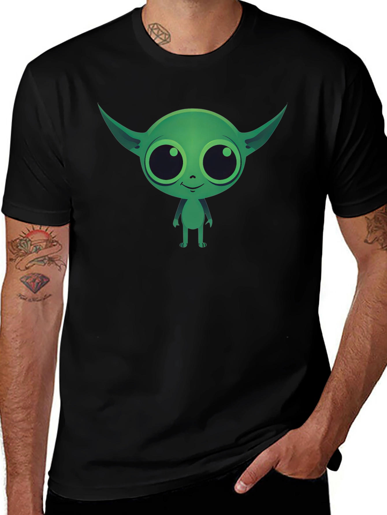 Variant 24 of Cartoon Alien Graphic T-Shirt