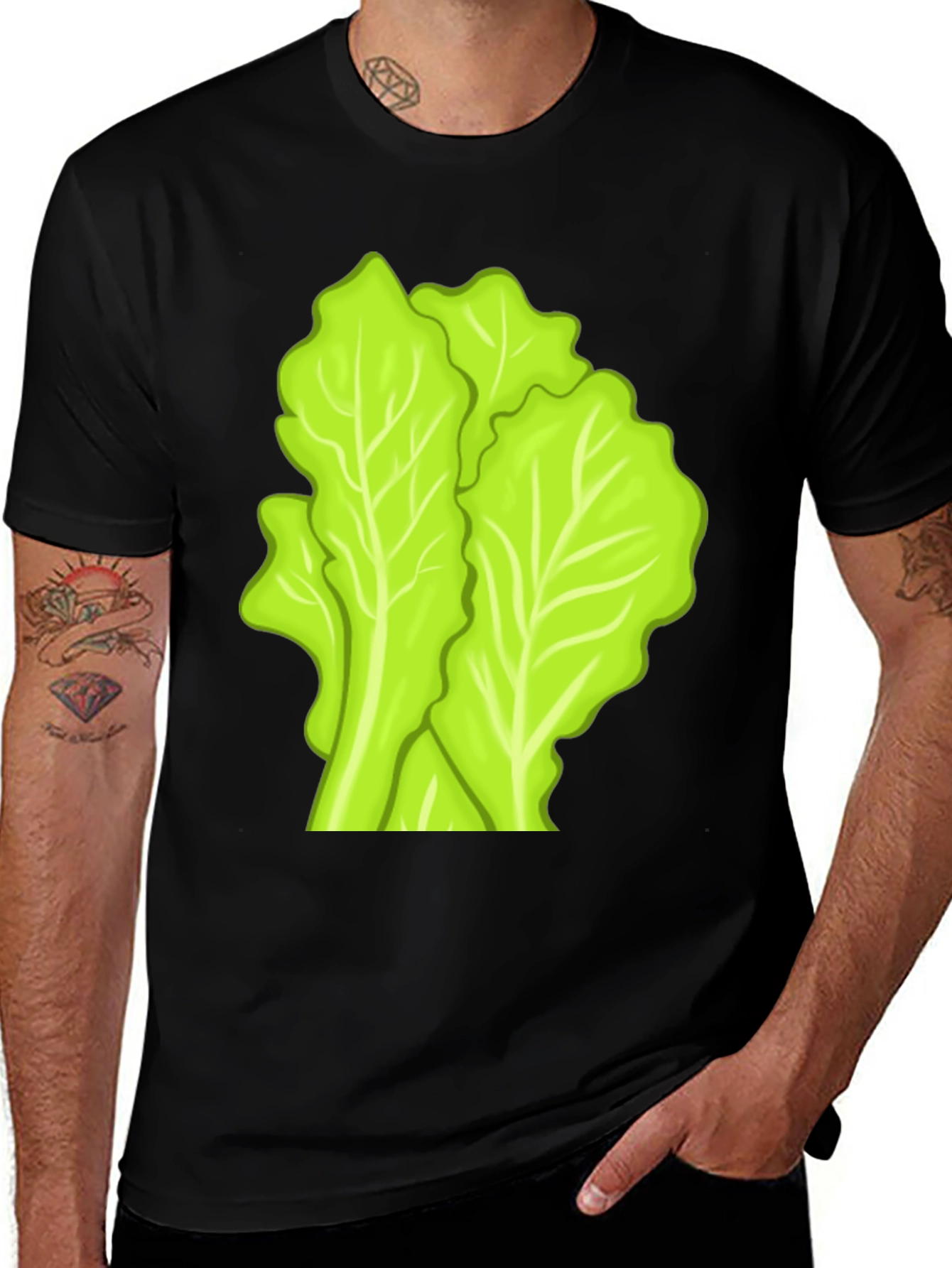 Variant 30 of Lettuce Graphic Tee - Fresh & Fun Design