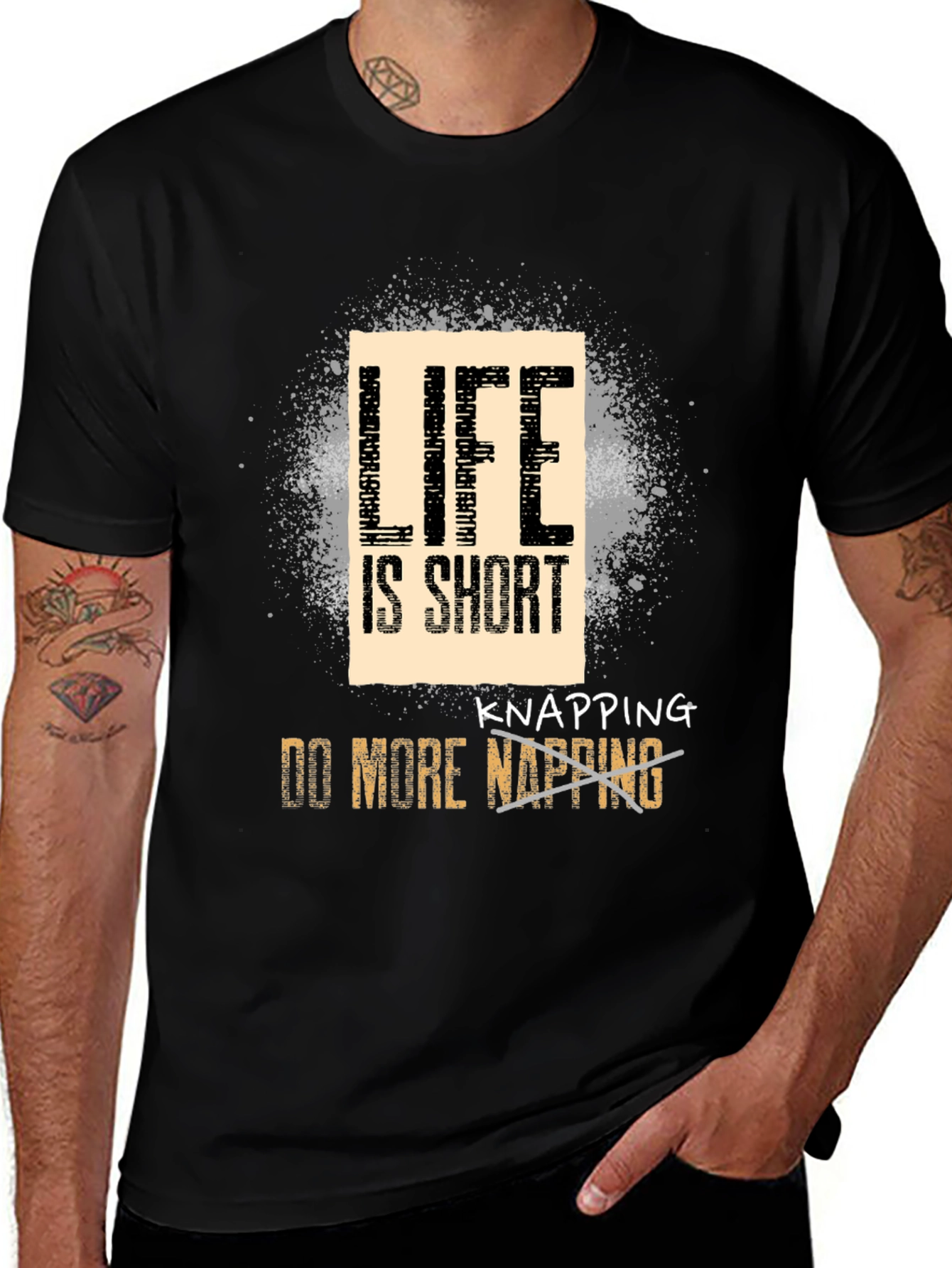 Variant 21 of Life is Short Knapping T-Shirt