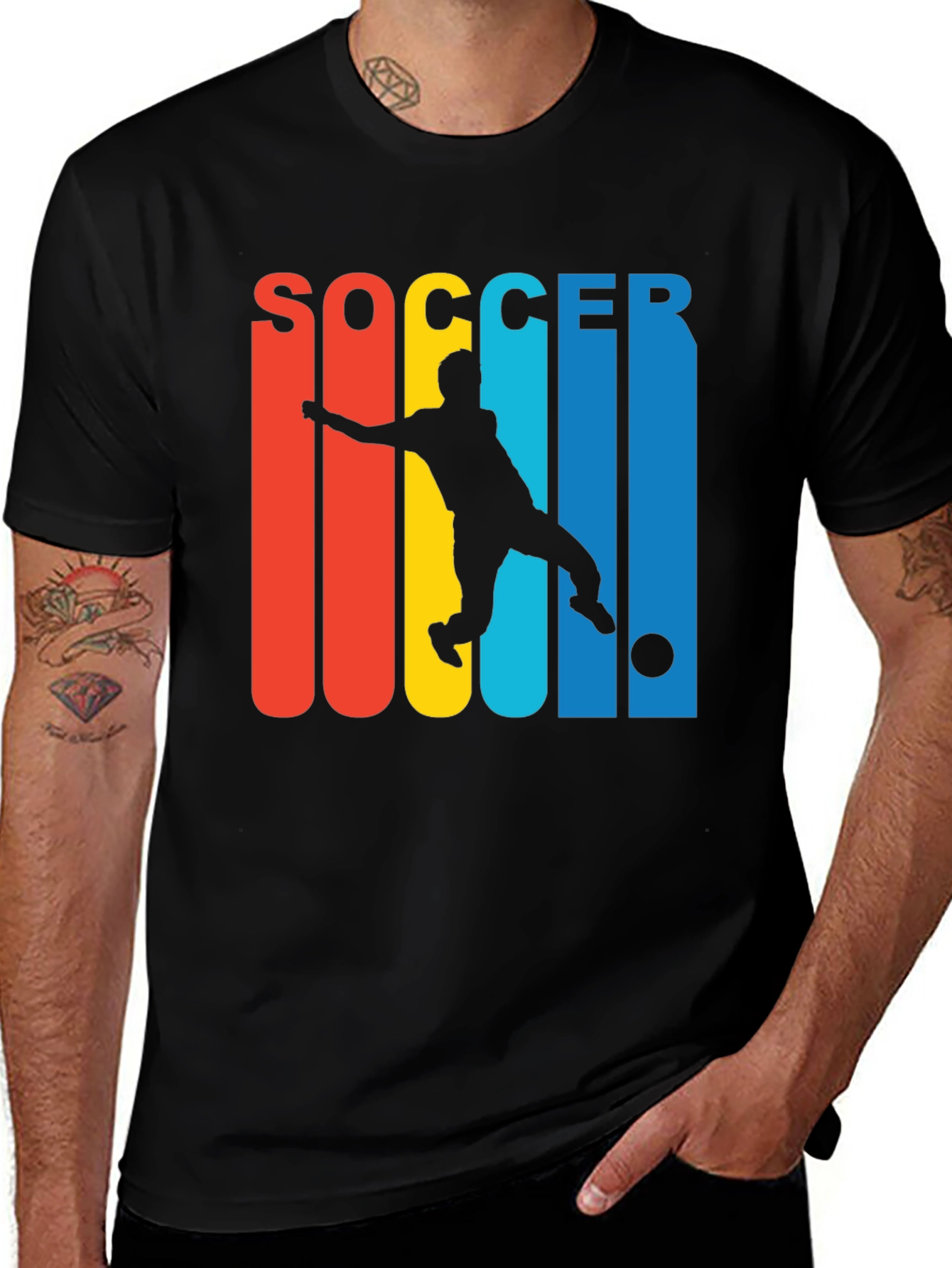 Variant 18 of Soccer Player Graphic T-Shirt
