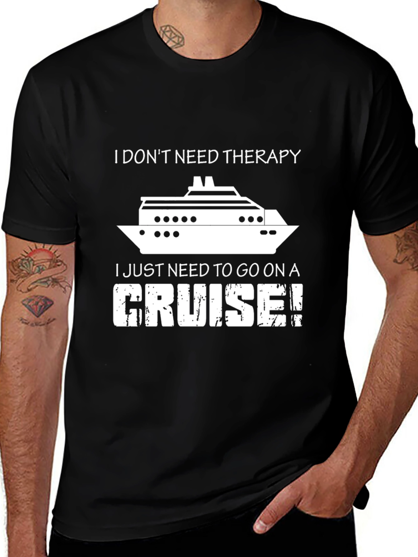 Cruise Therapy T-Shirt - Funny Vacation Tee