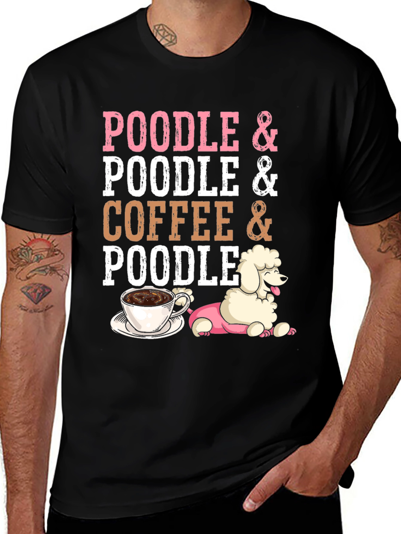 Variant 15 of Poodle & Coffee Graphic Tee