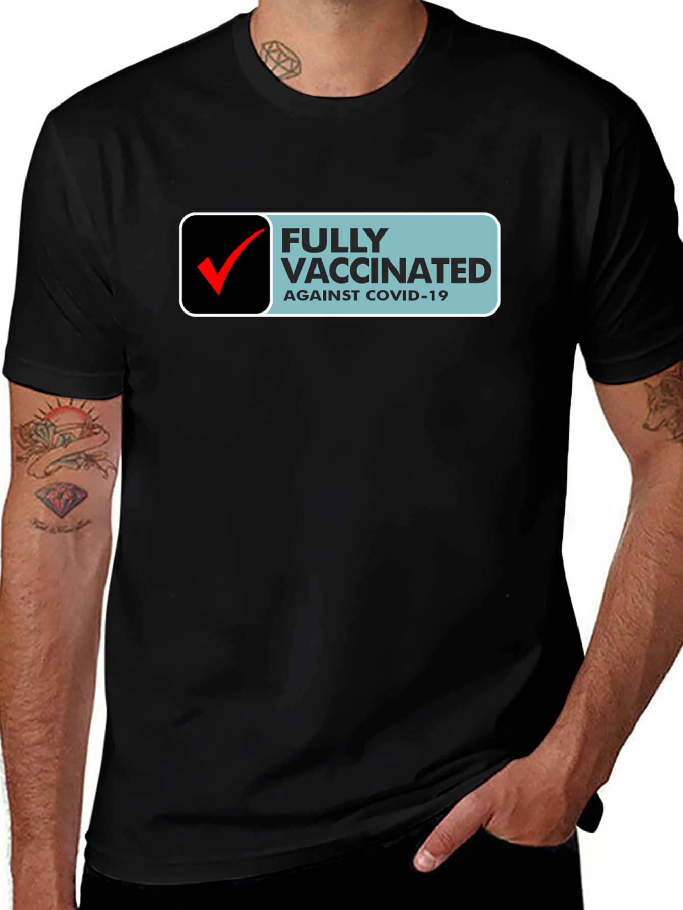 Variant 8 of Fully Vaccinated Against COVID-19 T-Shirt