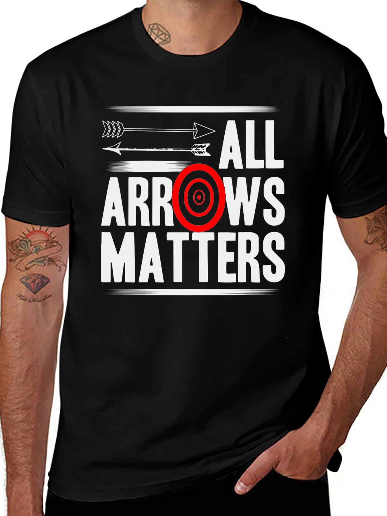 Variant 24 of All Arrows Matter T-Shirt Archery Target Tee