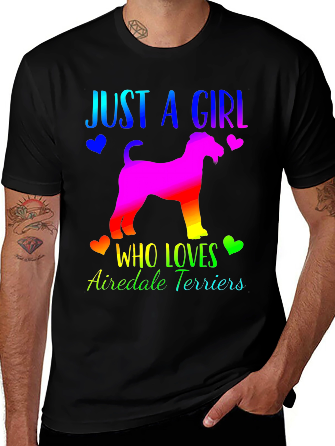 Just A Girl Who Loves Airedale Terriers T-Shirt