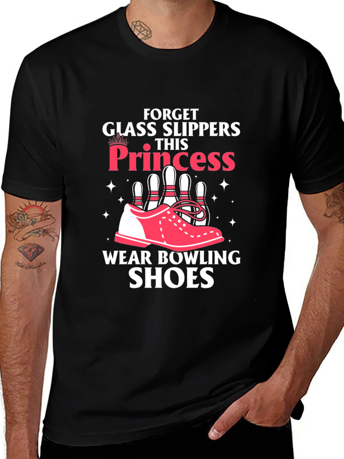 Variant 17 of Bowling Princess T-Shirt: Forget Glass Slippers!