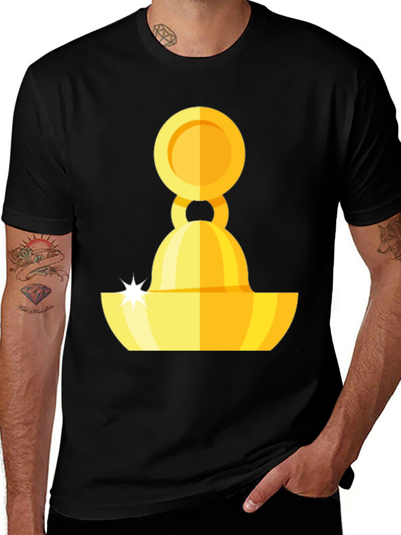 Variant 10 of Golden Citrus Juicer Graphic Tee - Stylish & Unique!