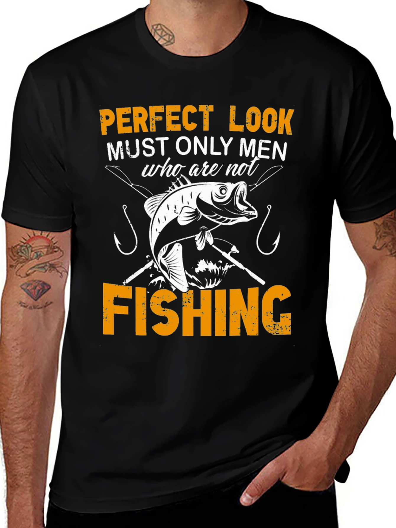 Variant 28 of Funny Fishing Graphic Tee for Men