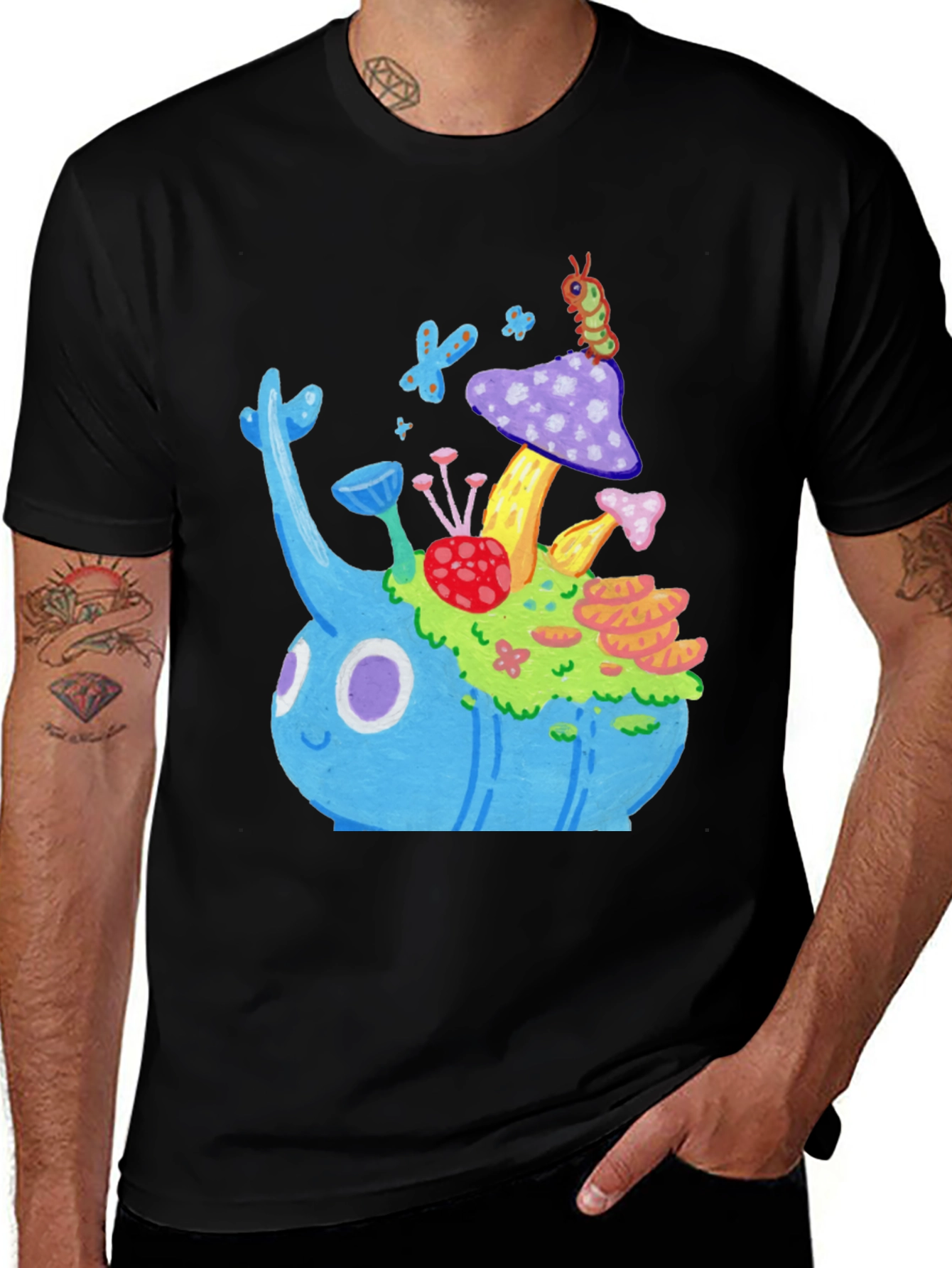 Variant 7 of Whimsical Mushroom Graphic Tee