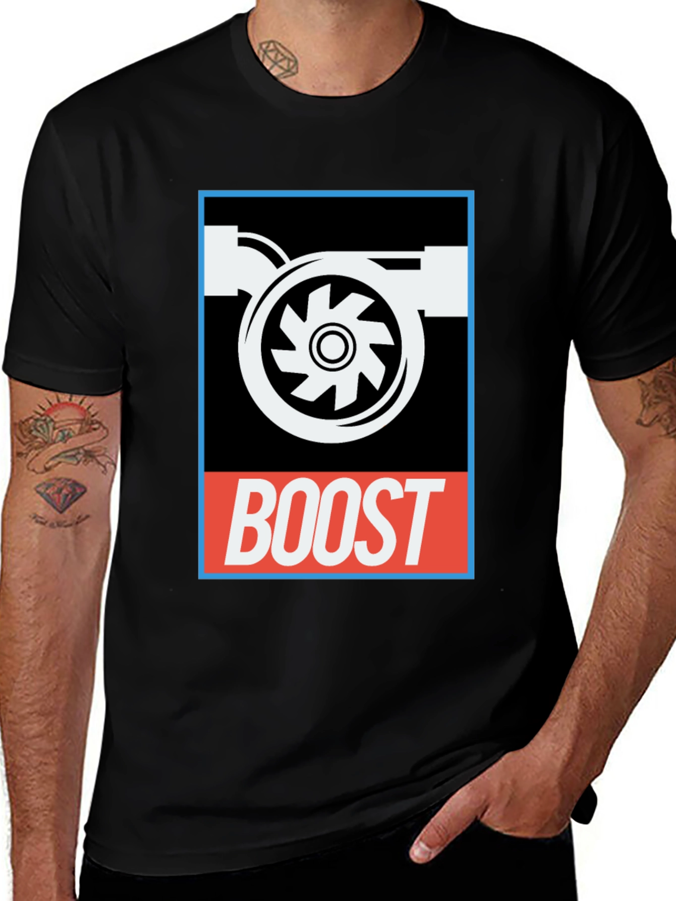Variant 27 of Boost Turbo Graphic T-Shirt - Black