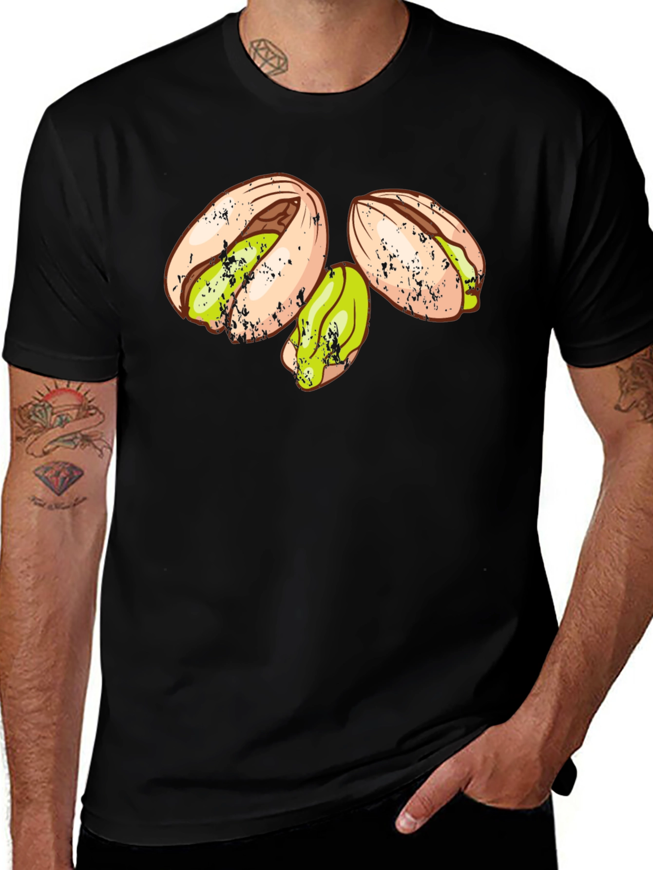 Variant 6 of Pistachio Graphic Tee - Casual Cotton T-Shirt