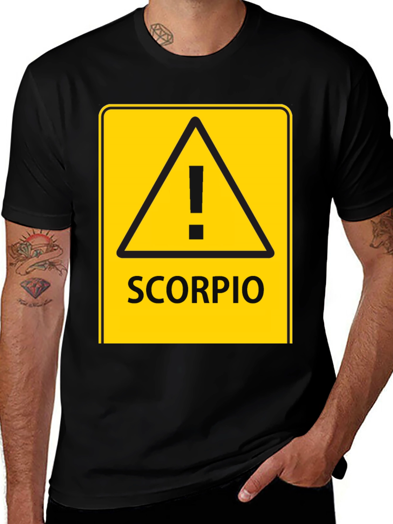 Scorpio Zodiac Sign Caution T-Shirt