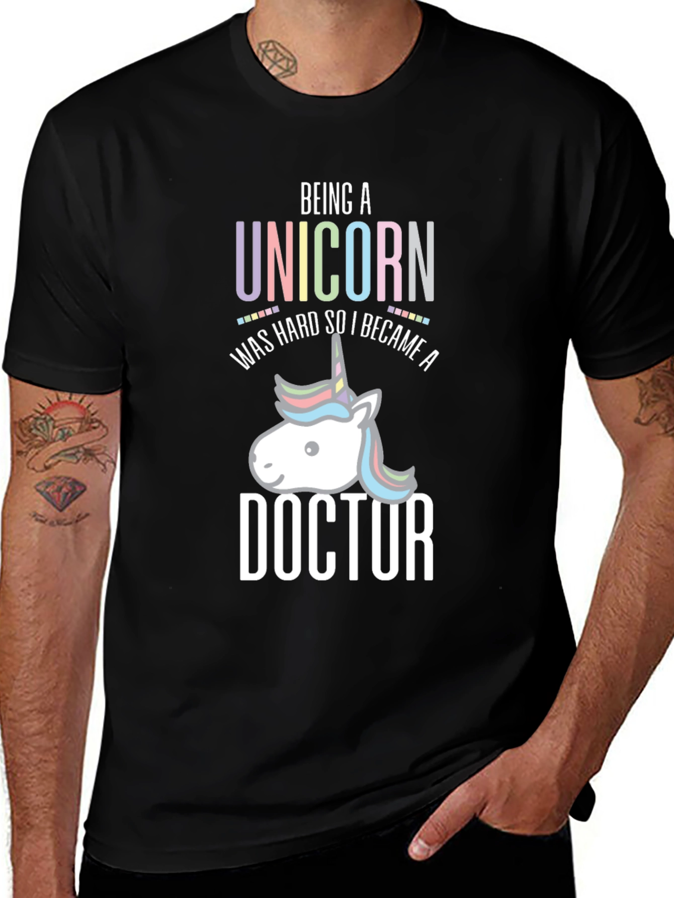 Variant 9 of Unicorn Doctor T-Shirt - Funny Medical Tee