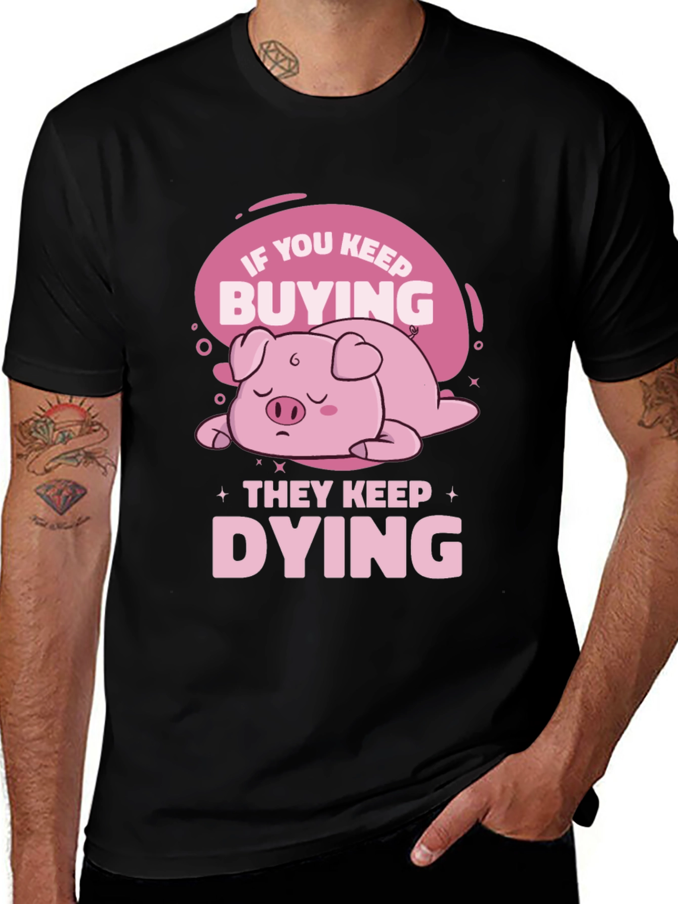 Variant 23 of If You Keep Buying Pig T-Shirt