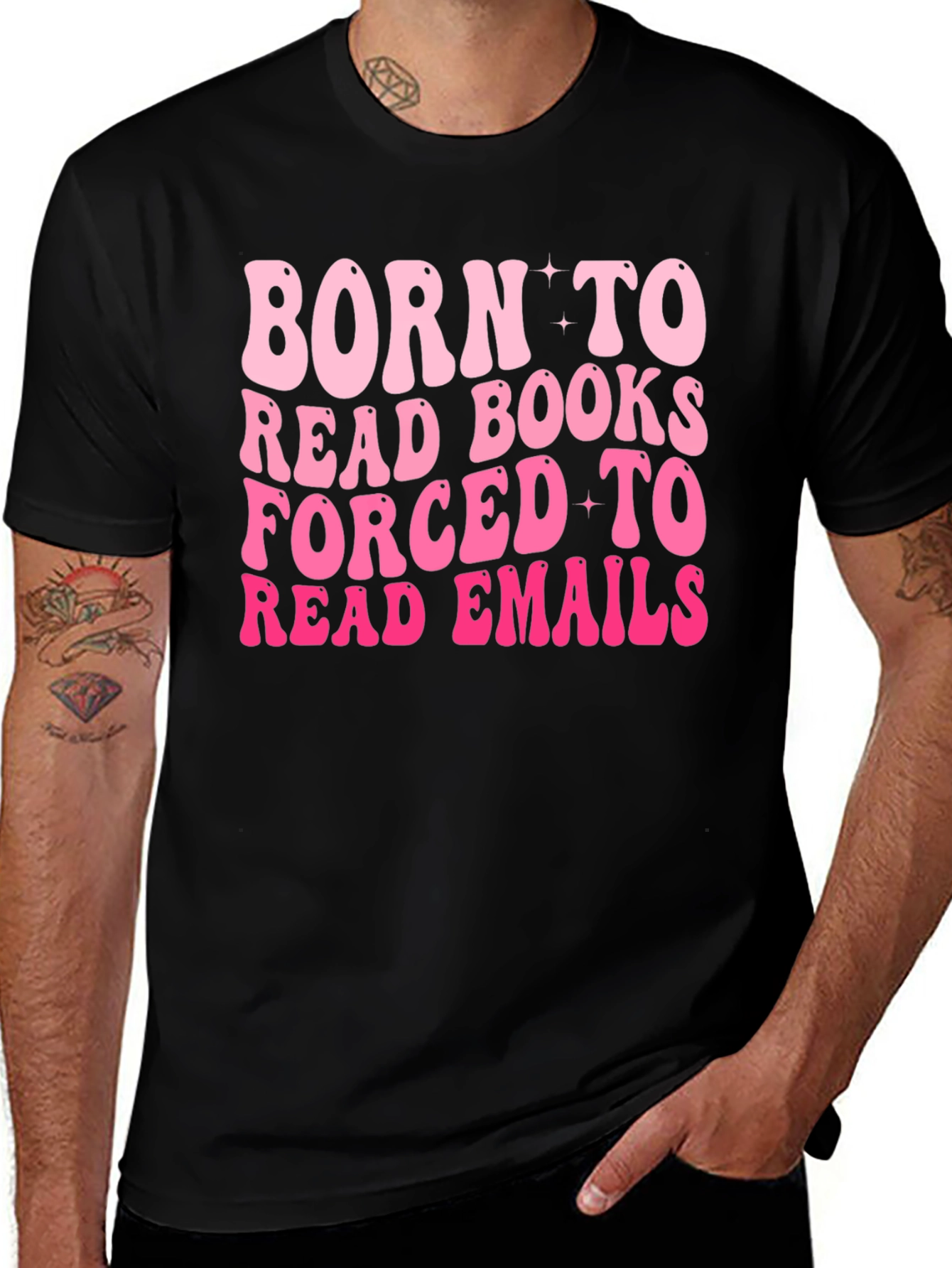 Variant 3 of Born to Read Books Graphic Tee