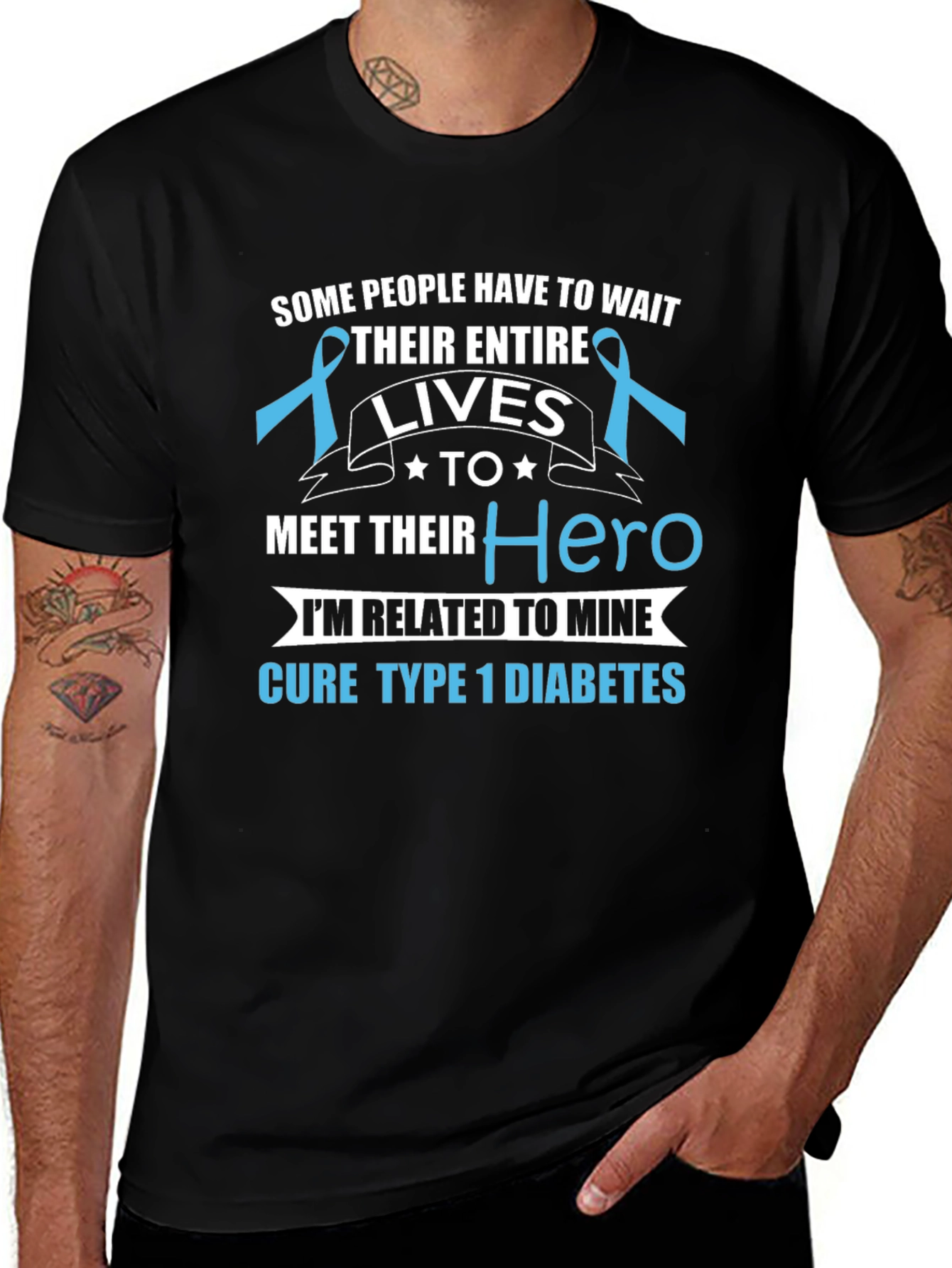 Cure Type 1 Diabetes Hero T-Shirt