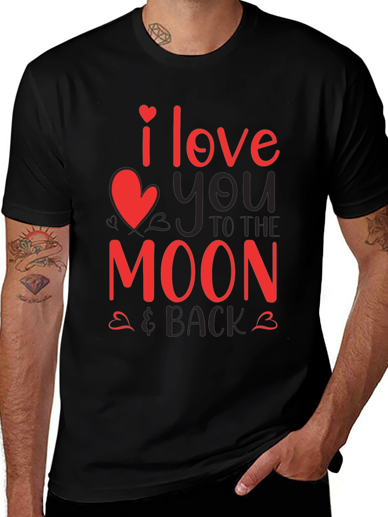 Variant 12 of I Love You to the Moon & Back Valentine's Day Tee