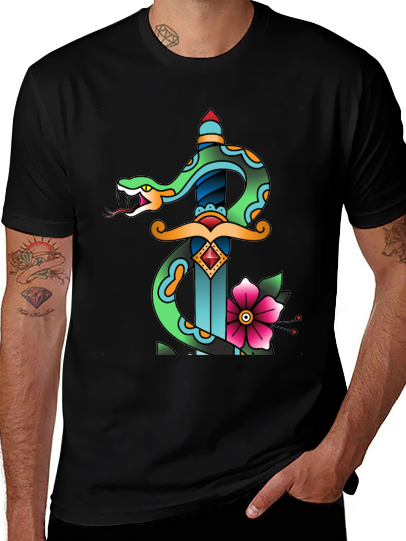 Snake & Dagger Graphic Tee