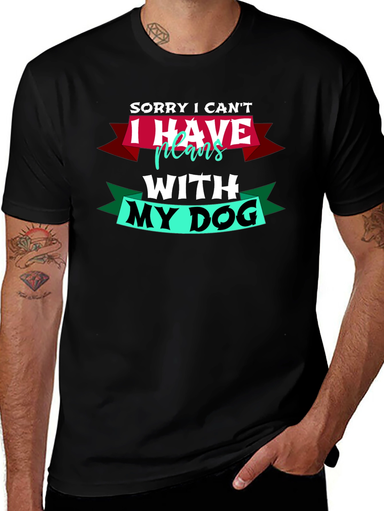Variant 8 of Sorry I Can't, I Have Plans With My Dog T-shirt