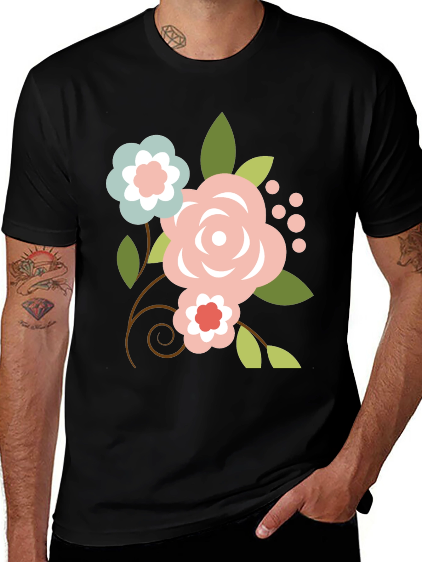 Variant 23 of Floral Graphic T-Shirt