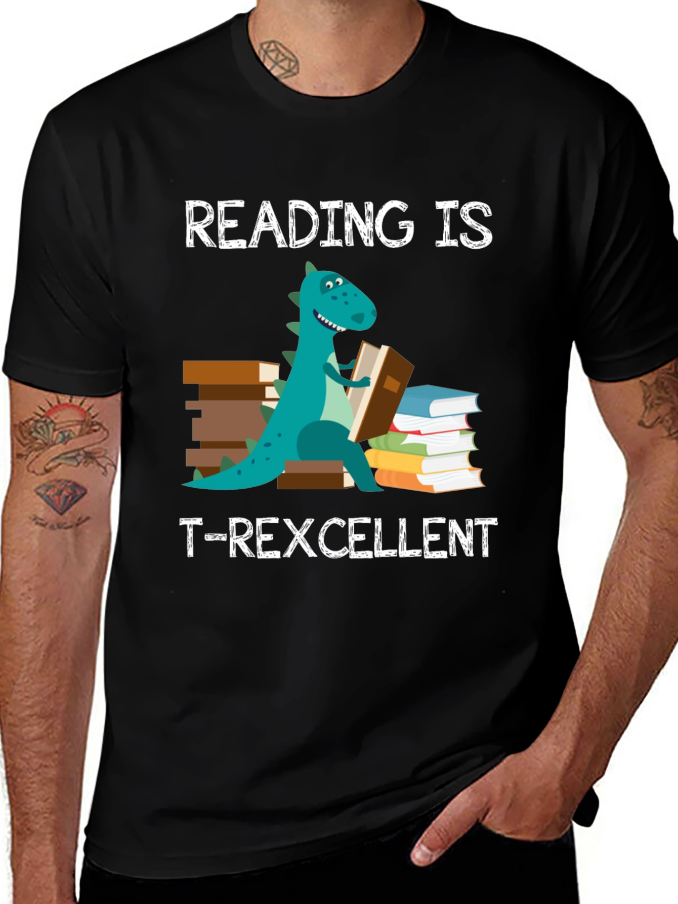 Variant 25 of Reading is T-Rexcellent Graphic Tee