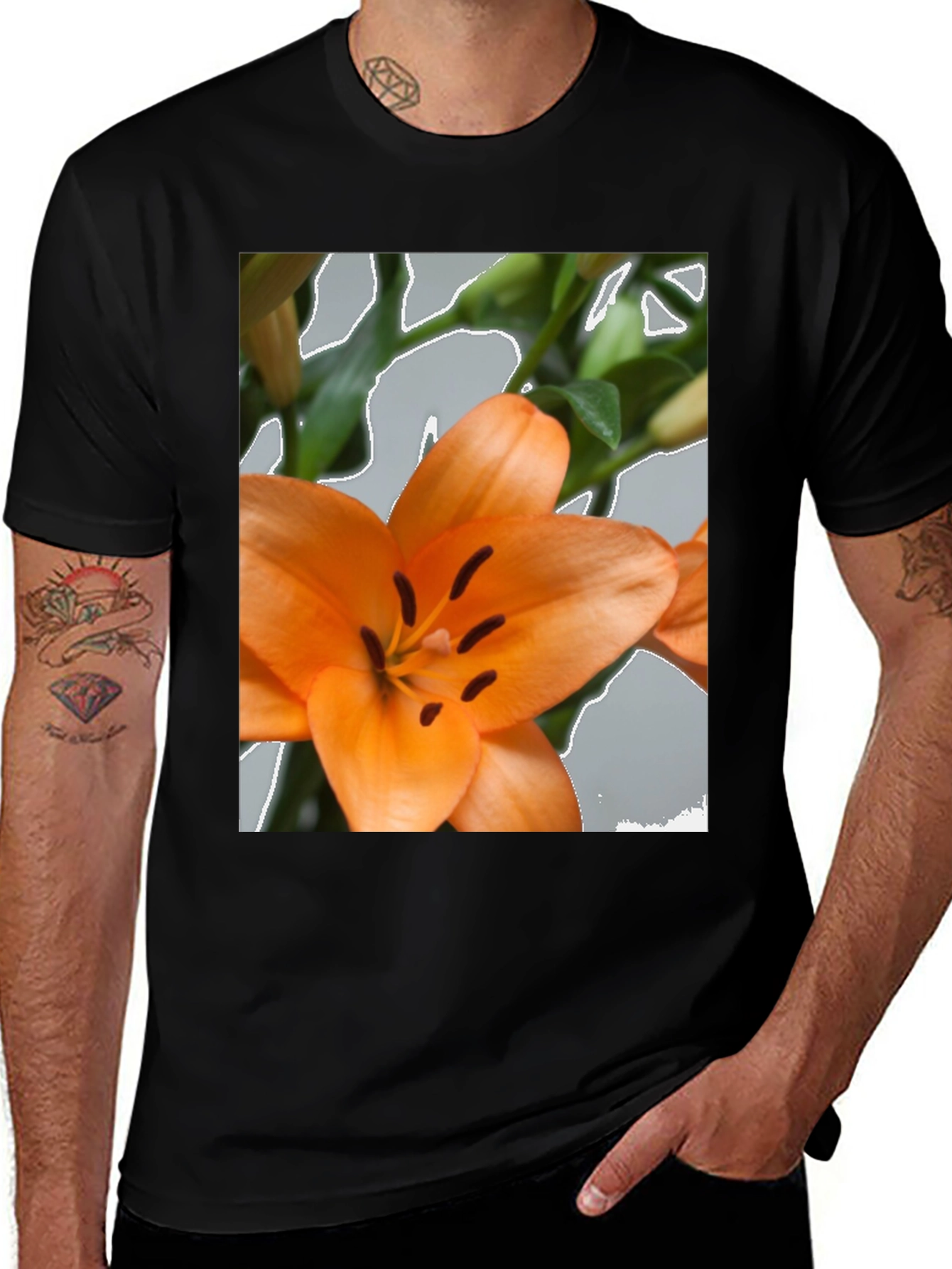 Variant 25 of Orange Lily Graphic Tee