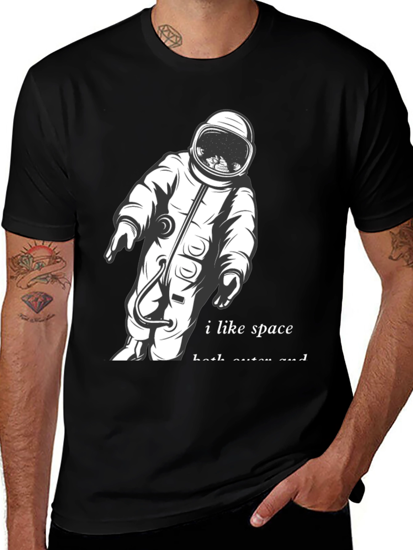 Variant 23 of I Like Space Astronaut Graphic T-Shirt