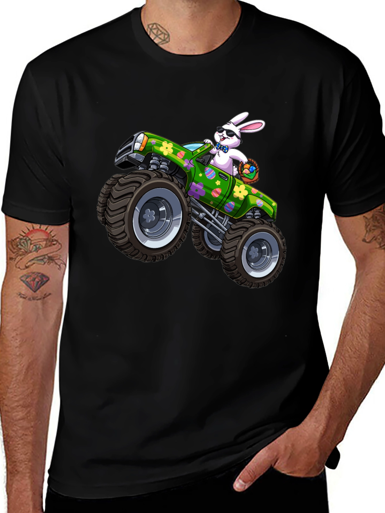 Easter Bunny Monster Truck T-Shirt