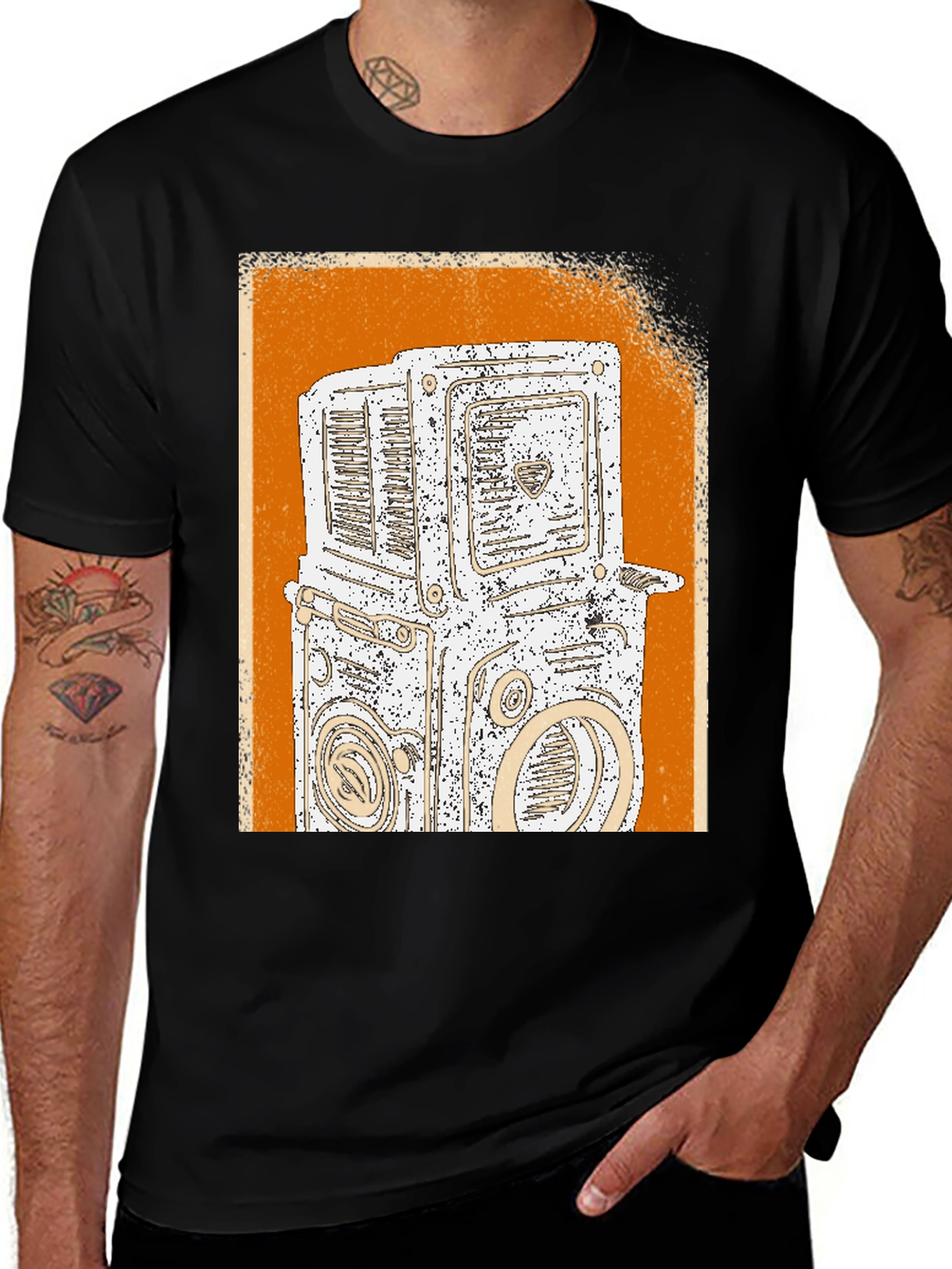 Variant 21 of Vintage Camera Graphic Tee - Retro Style