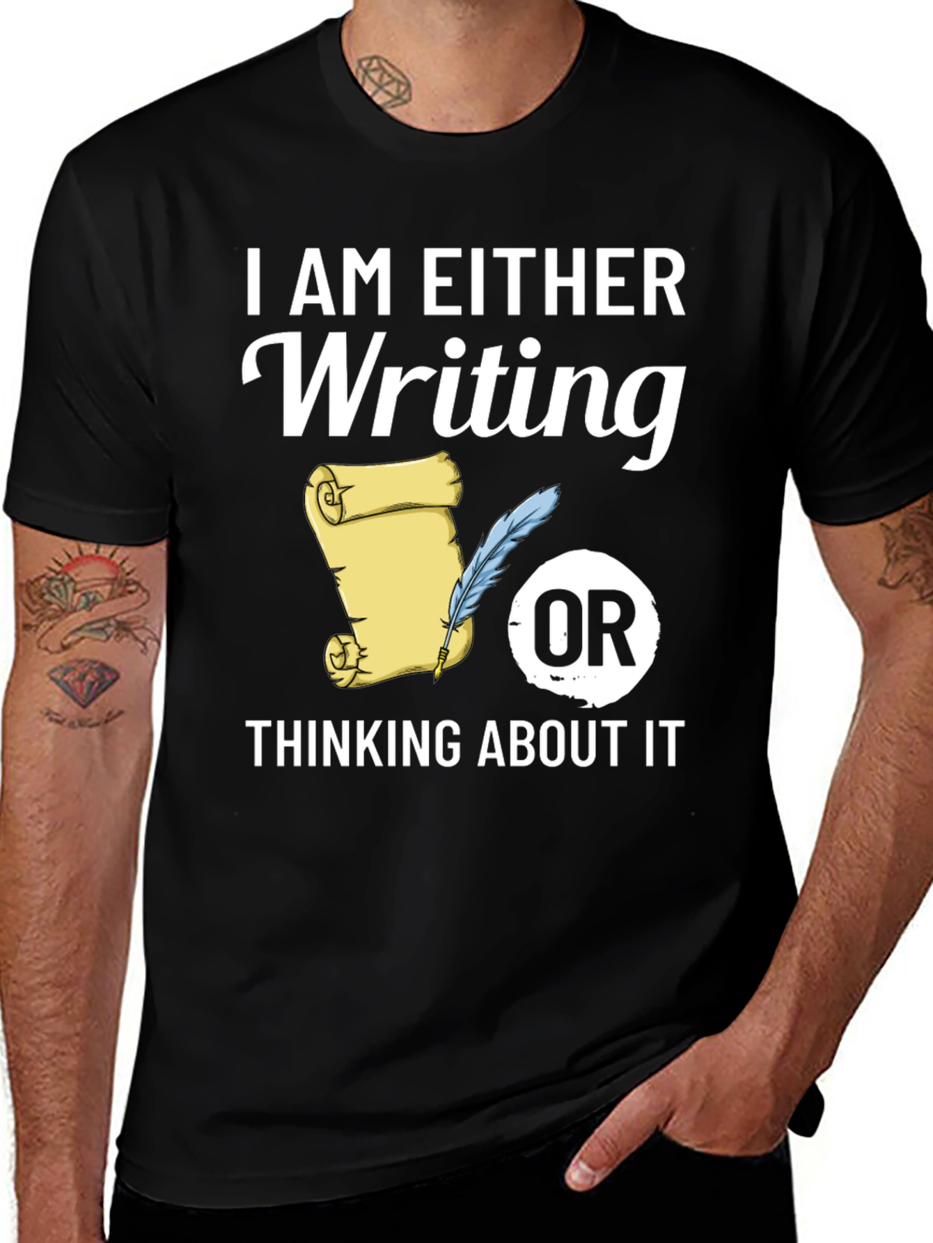 Writer's Tee: Writing or Thinking About It