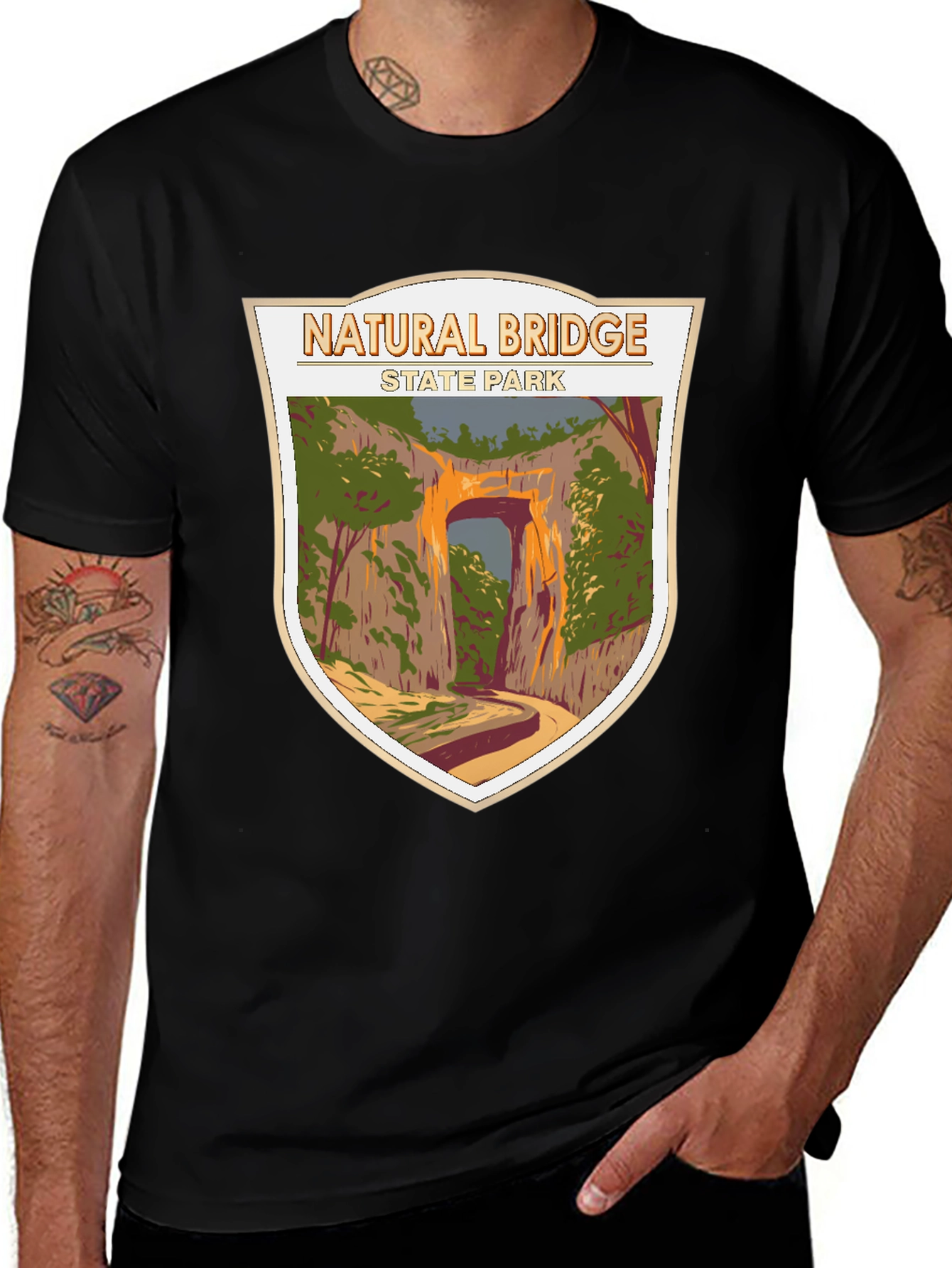 Natural Bridge State Park Graphic Tee - Black