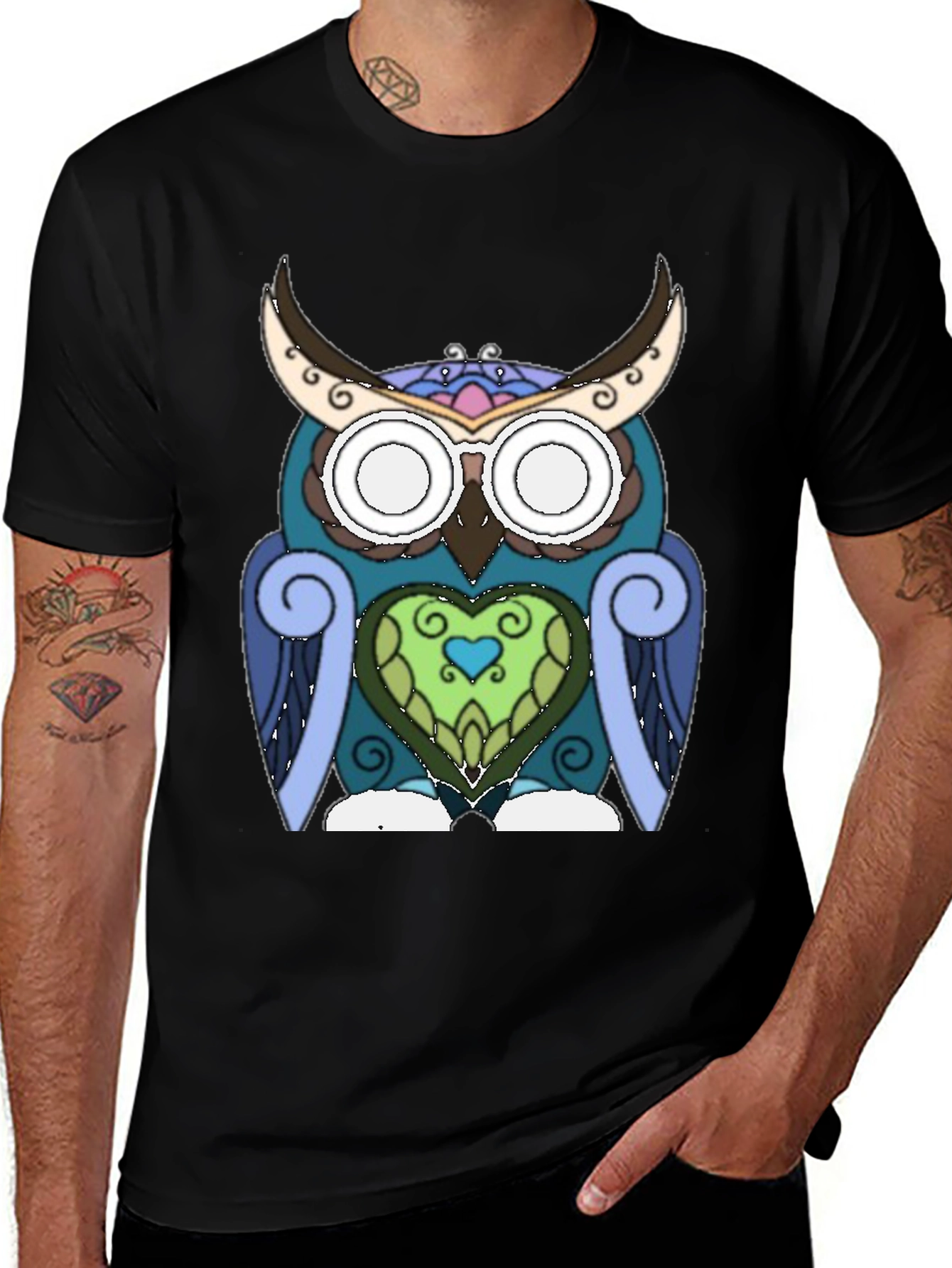 Variant 23 of Owl Heart T-Shirt