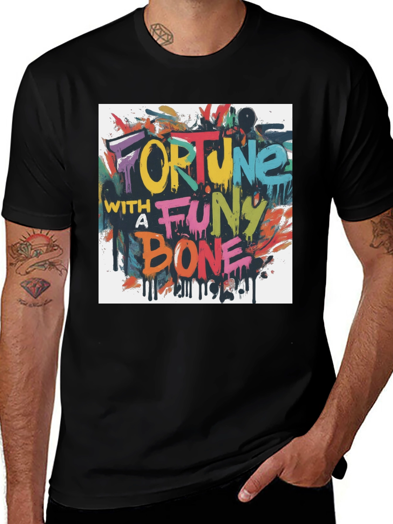 Variant 16 of Fortune With A Funny Bone Graphic Tee