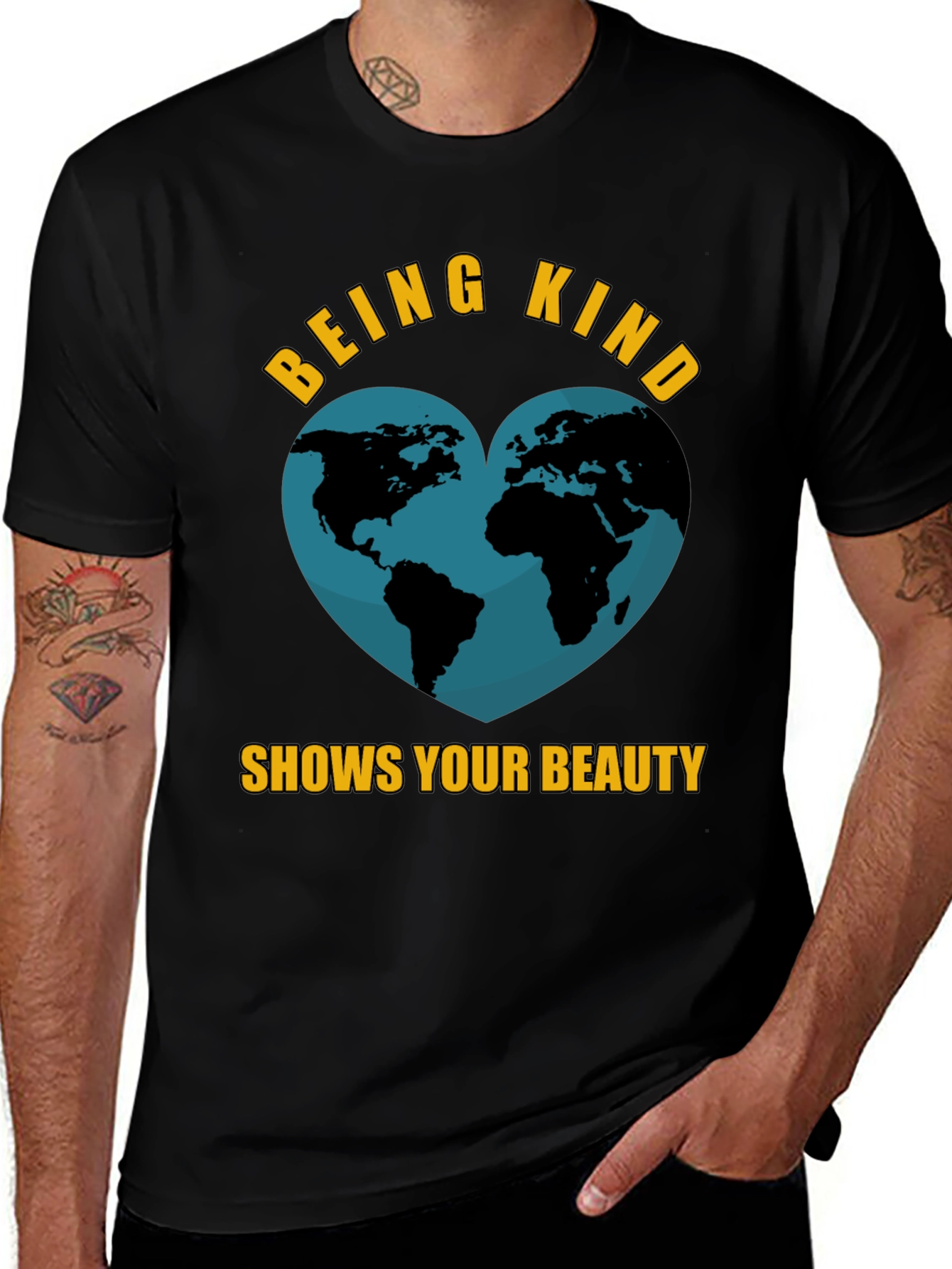 Variant 22 of Being Kind Shows Your Beauty Tee
