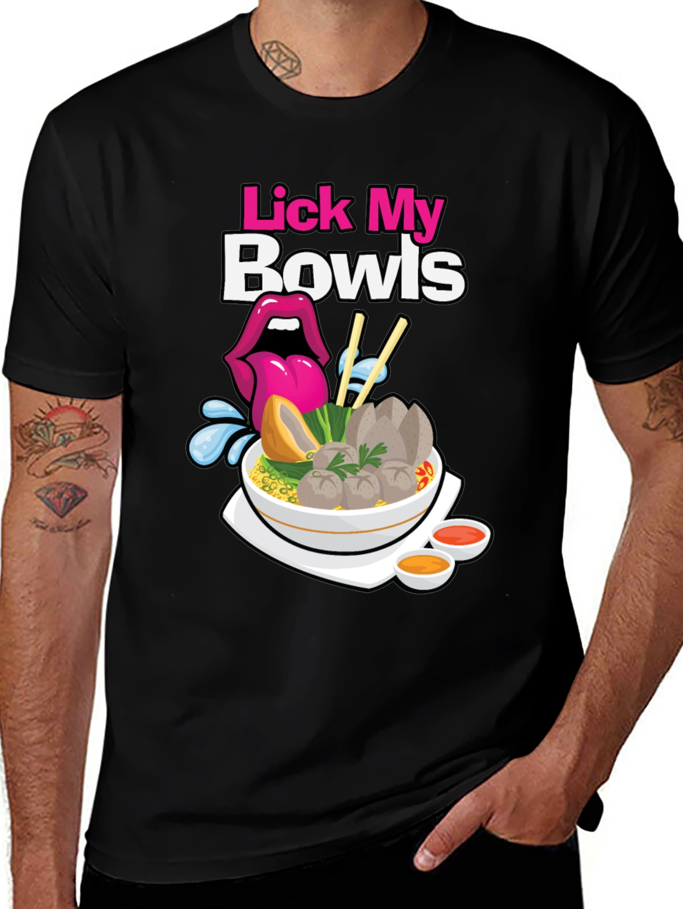 Variant 29 of Lick My Bowls Graphic T-Shirt