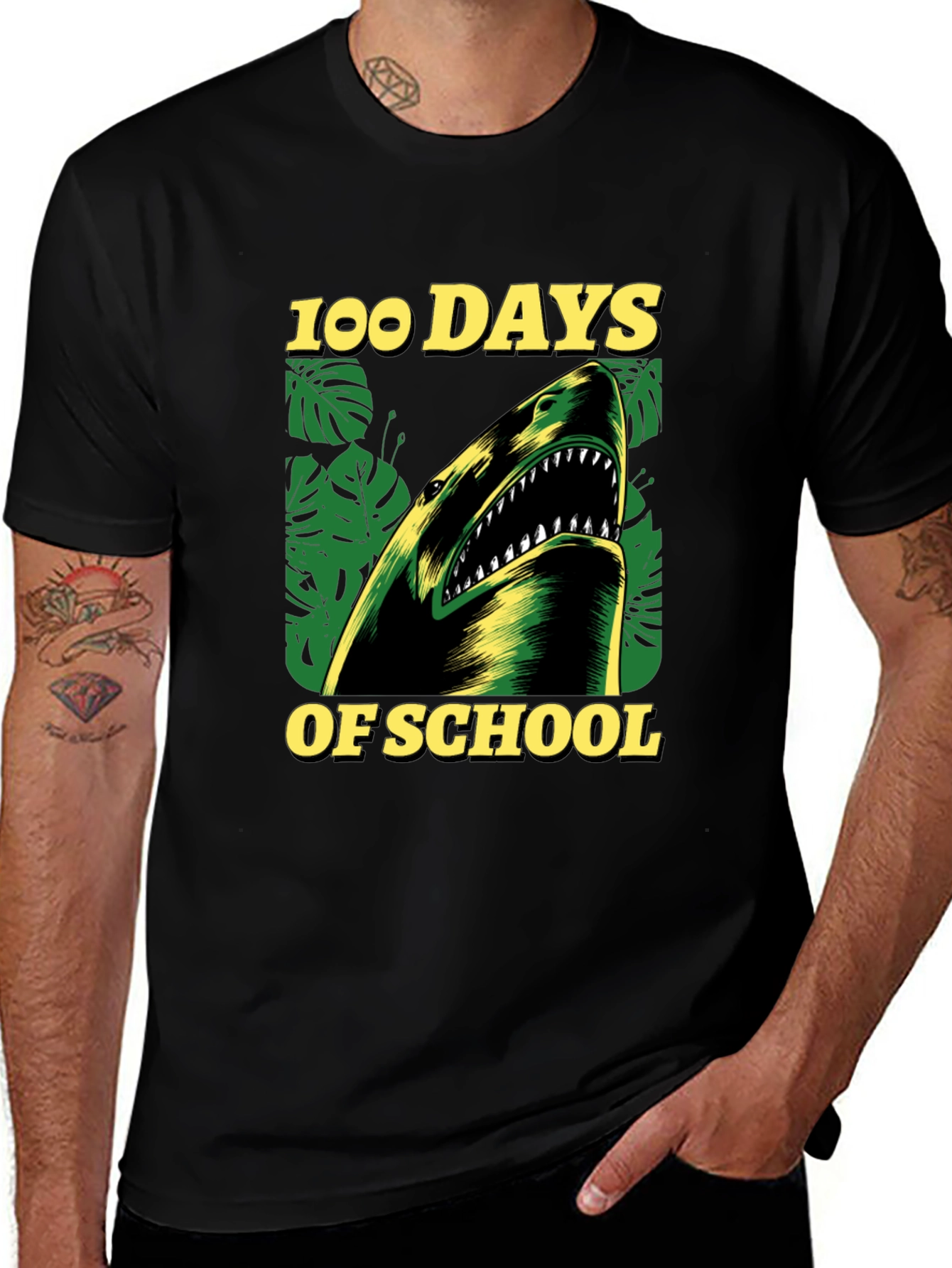 Variant 12 of 100 Days of School Shark T-Shirt