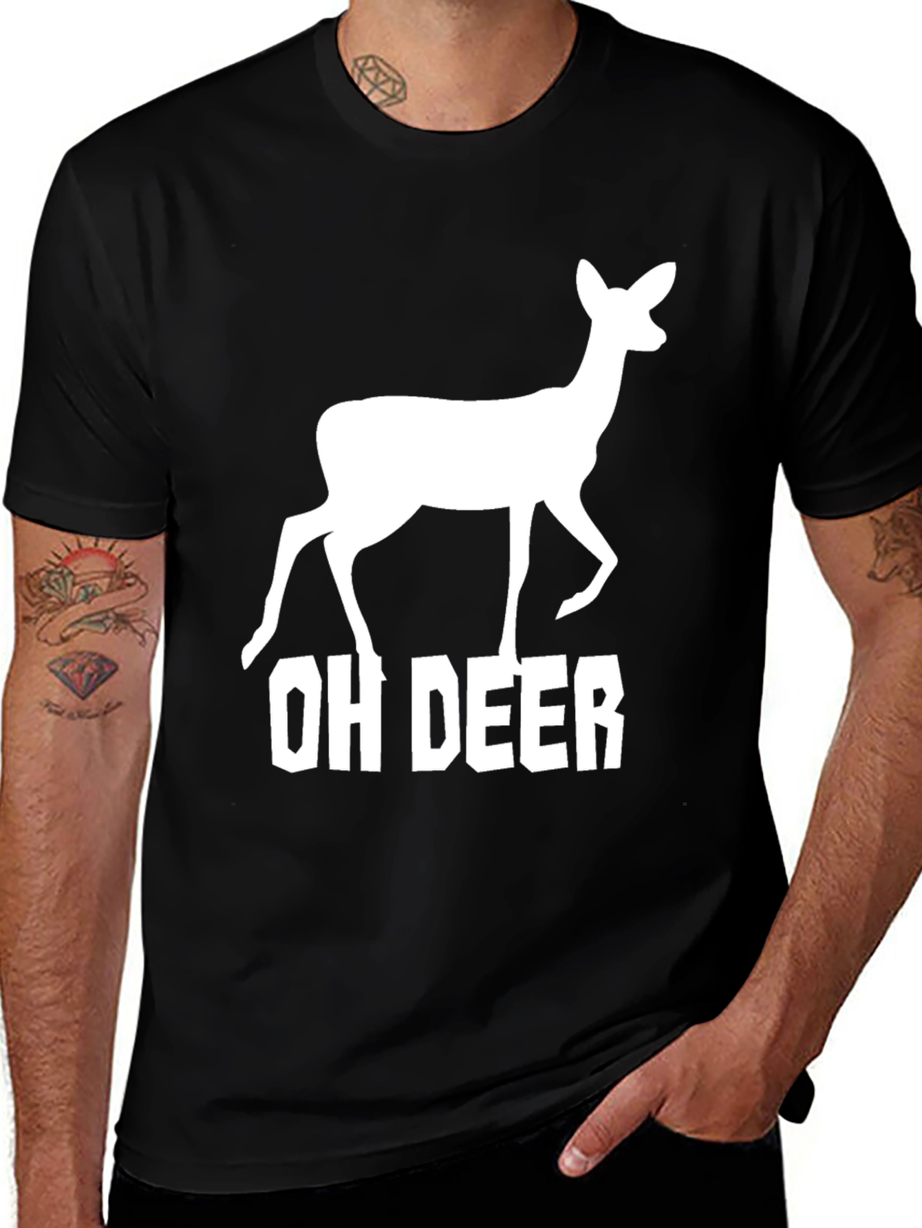 Variant 29 of Oh Deer Graphic Tee - Funny Animal T-Shirt