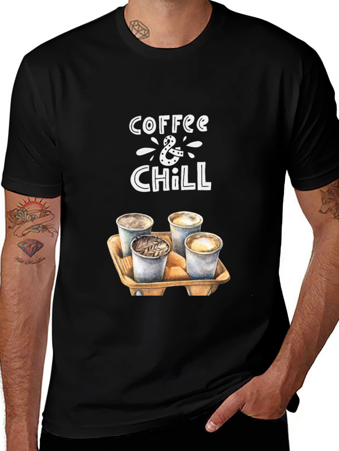 Variant 12 of Coffee & Chill Graphic T-Shirt