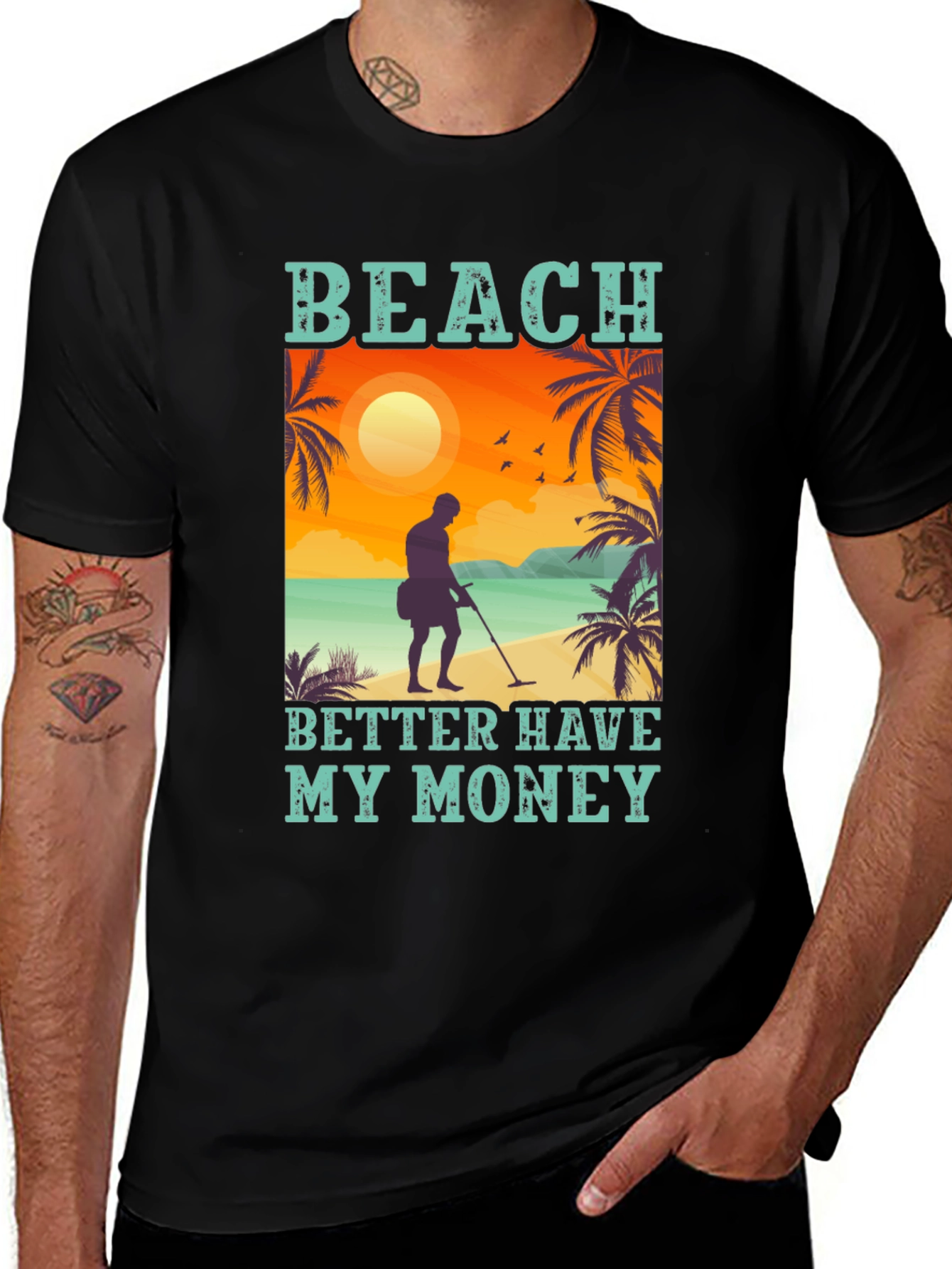 Variant 14 of Beach Better Have My Money Graphic Tee