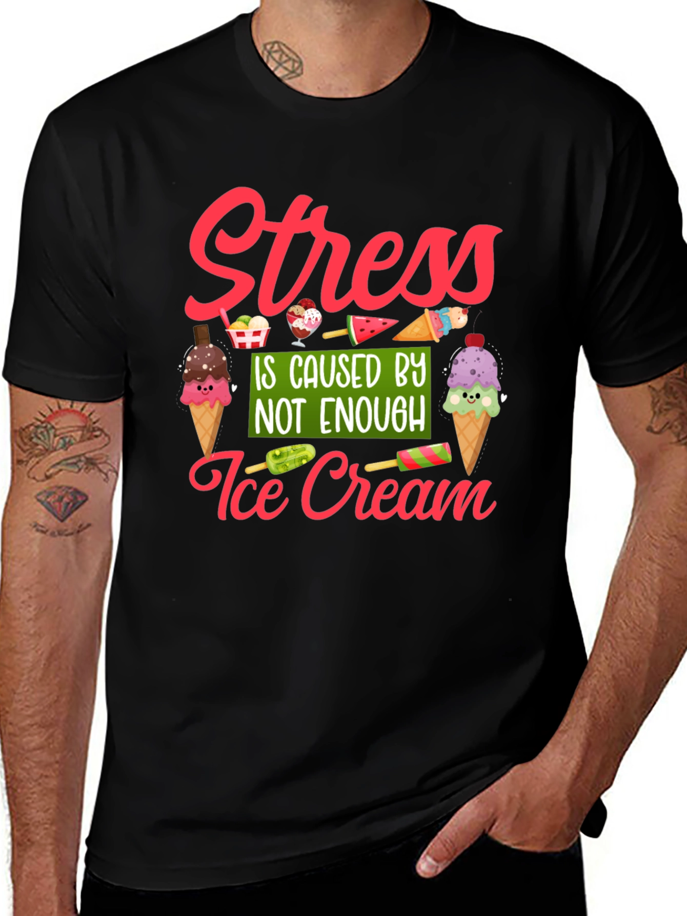 Variant 20 of Stress Ice Cream T-Shirt