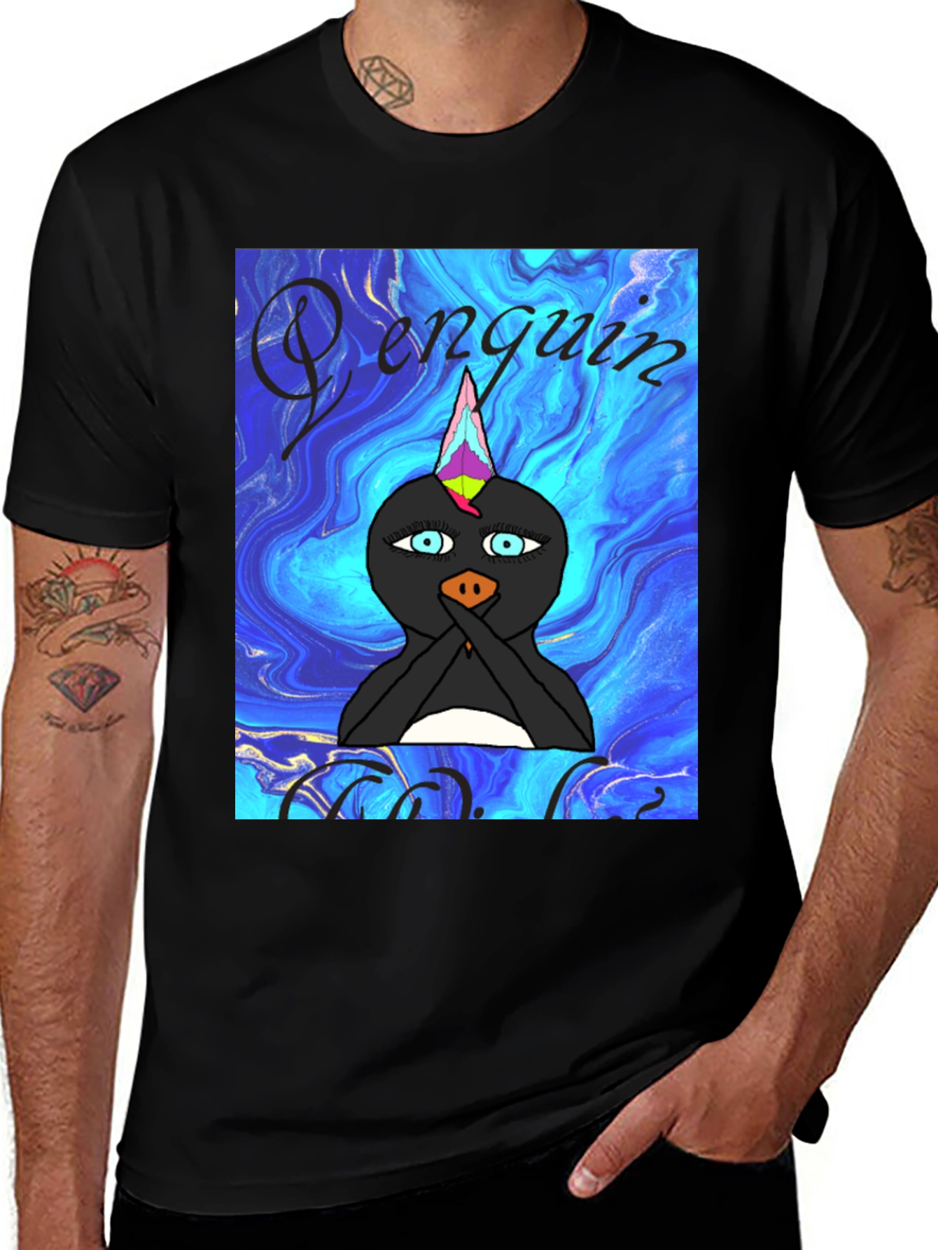 Variant 10 of Unicorn Penguin T-Shirt - Quirky Graphic Tee